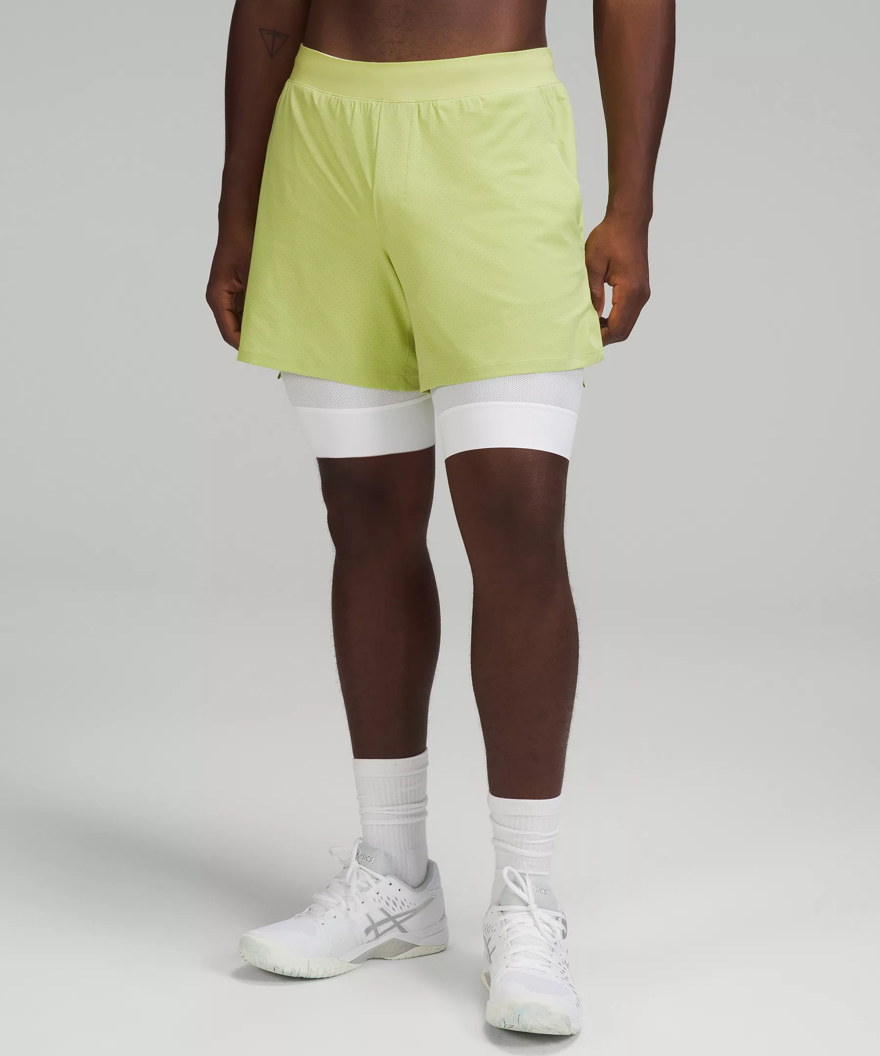 Vented Tennis Short  *Online Only Wasabi