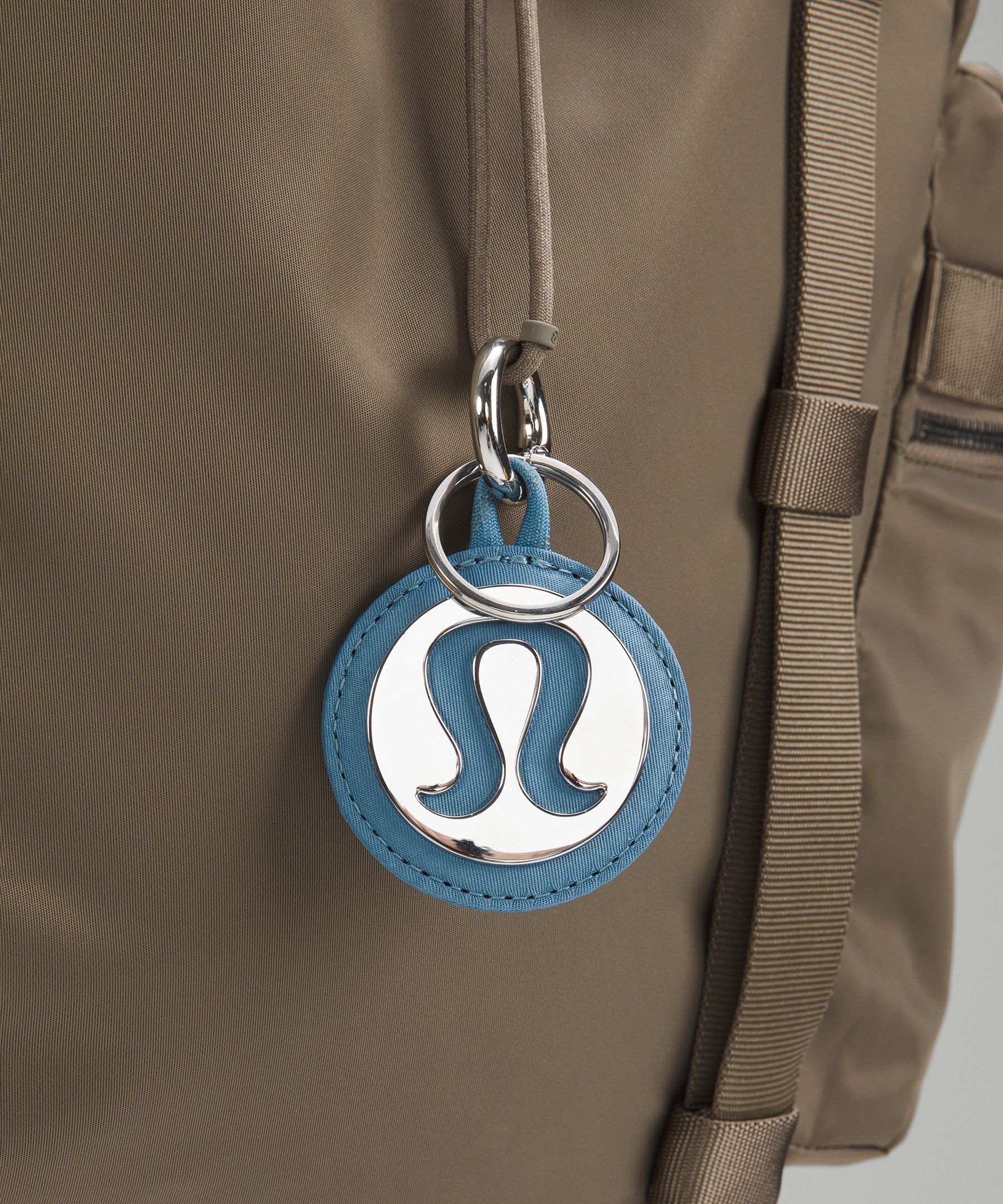 lululemon Logo Bag Charm & Keychain Utility Blue