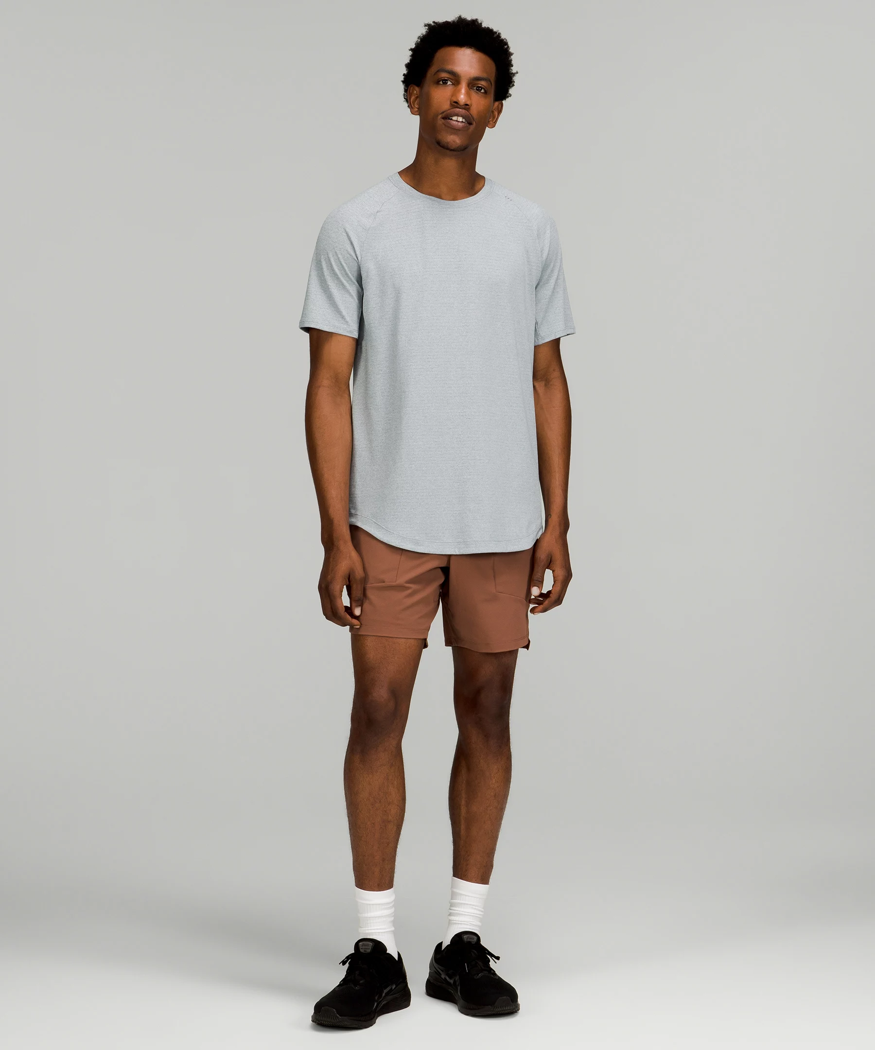 Drysense Short-Sleeve Shirt Heathered Chambray