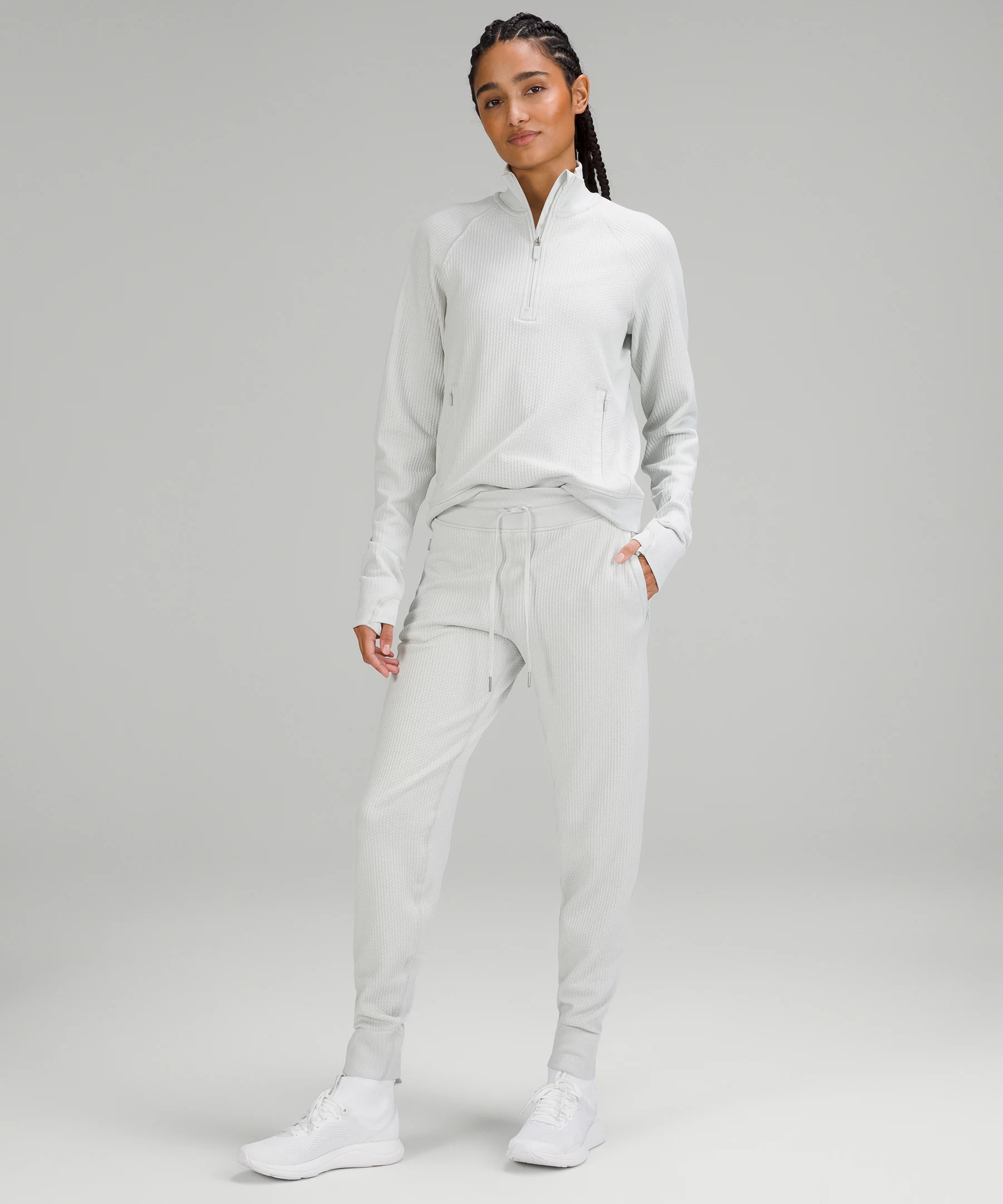 Engineered Warmth Relaxed Fit Jogger *Full Length Vapor/White