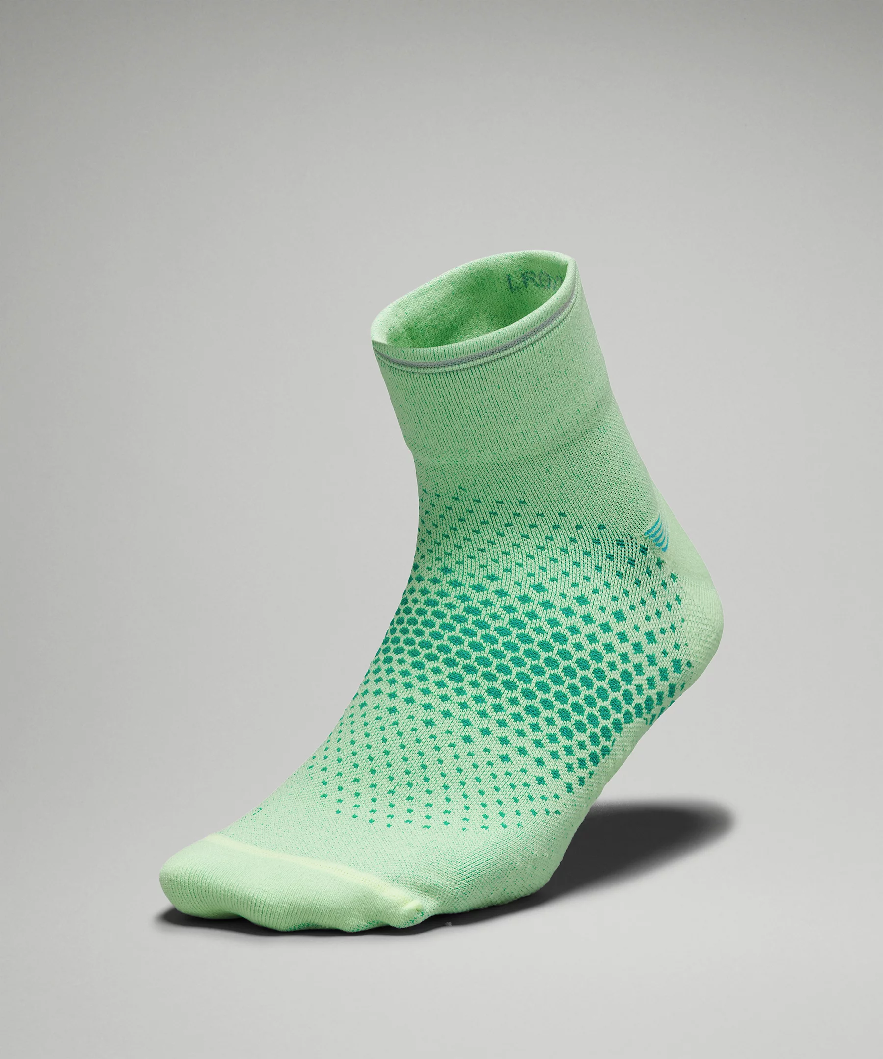 Men's MacroPillow Ankle Running Sock *Medium Cushioning Faded Zap/Kelly Green