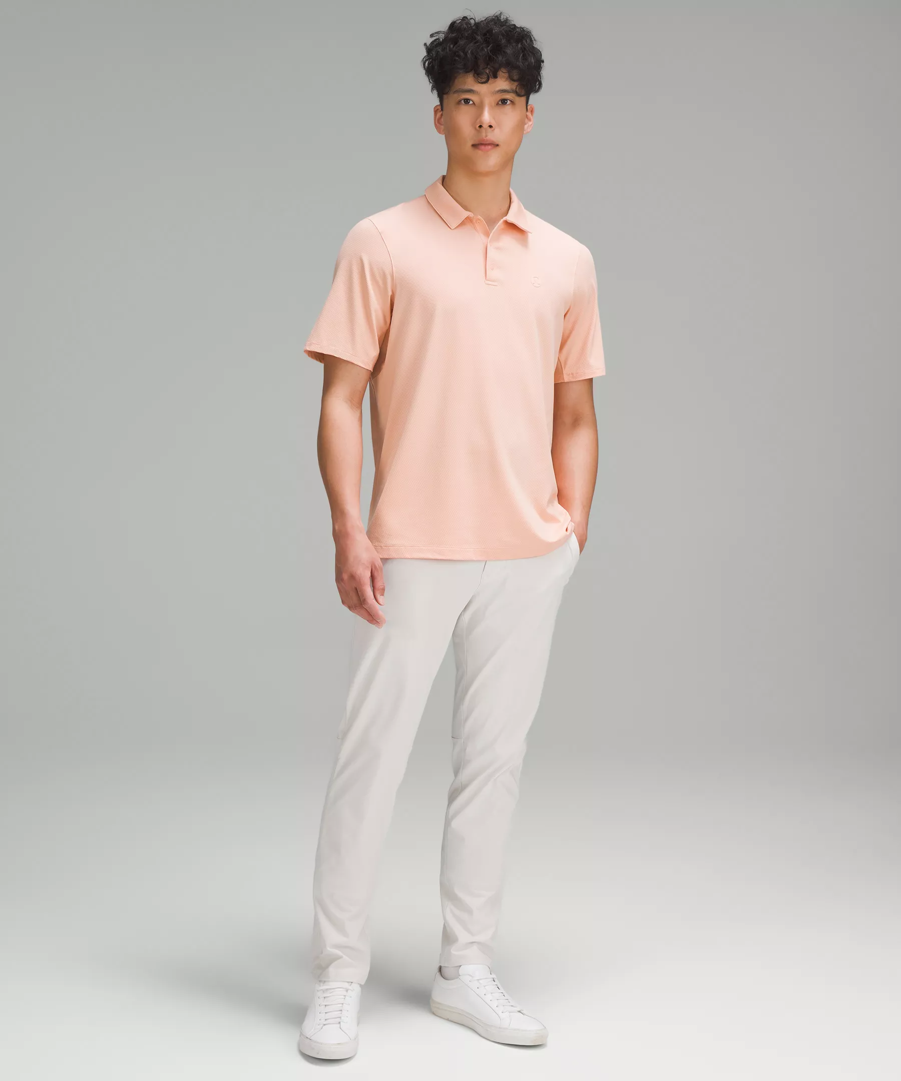 Logo Sport Polo Short Sleeve Melon Sorbet
