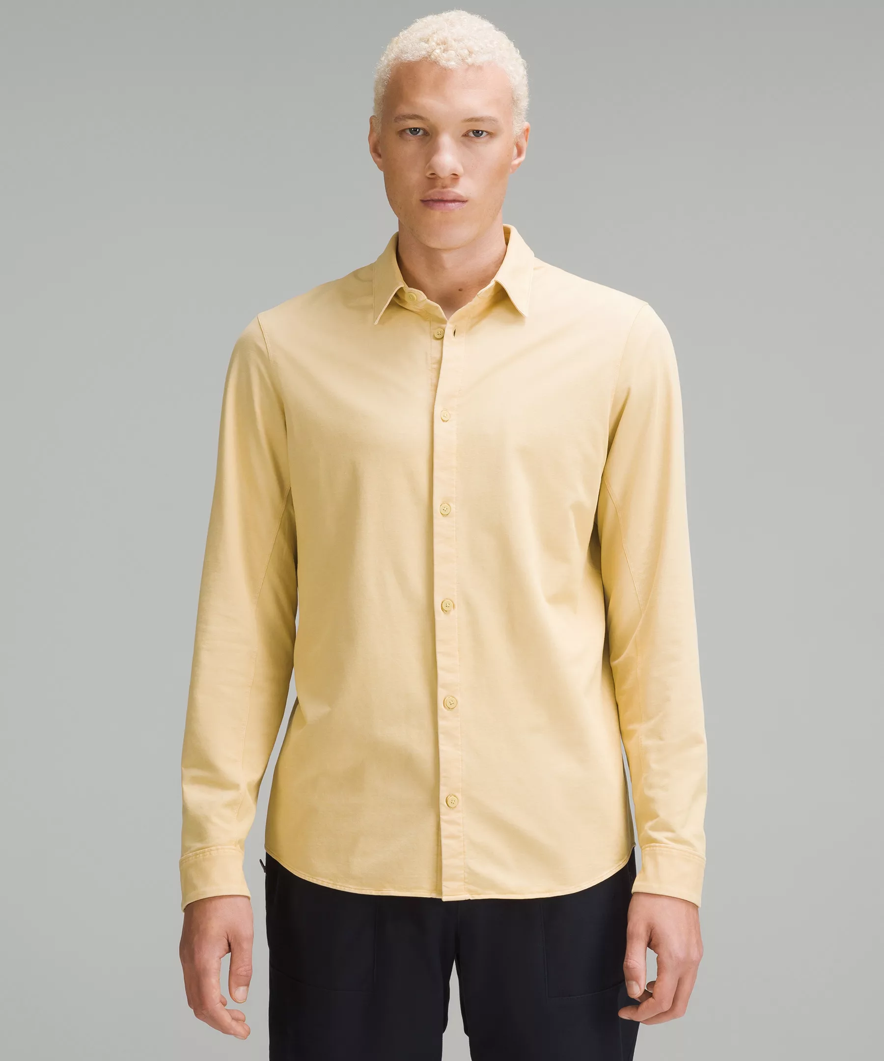 Commission Long Sleeve Shirt Enzyme Dye Golden Sand