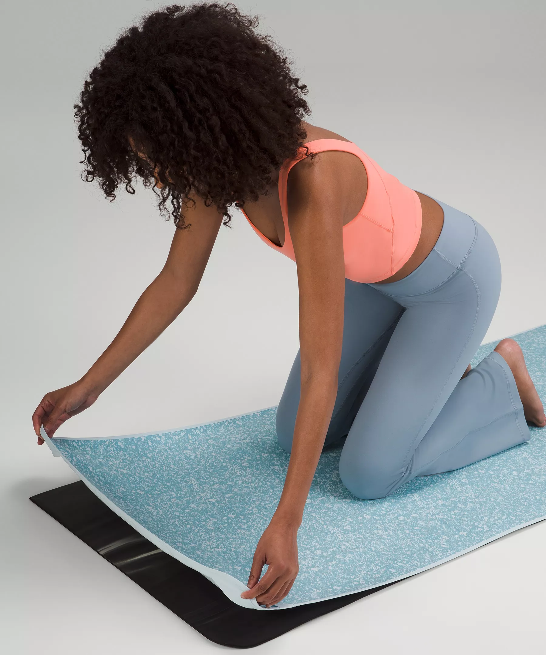 Yoga Mat Towel with Grip Blaze WP Powder Blue
