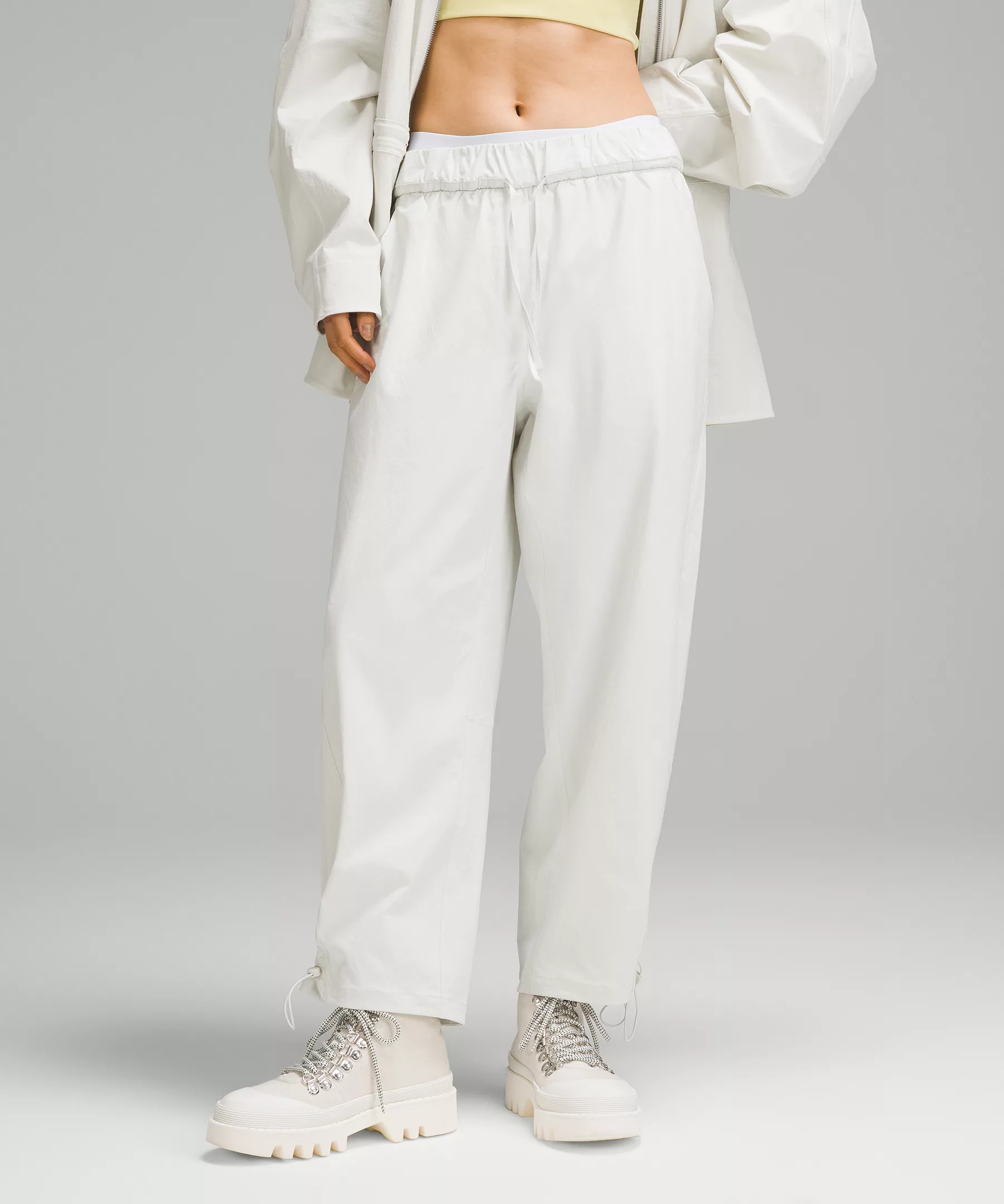 Cinchable Cuff High-Rise Jogger bone