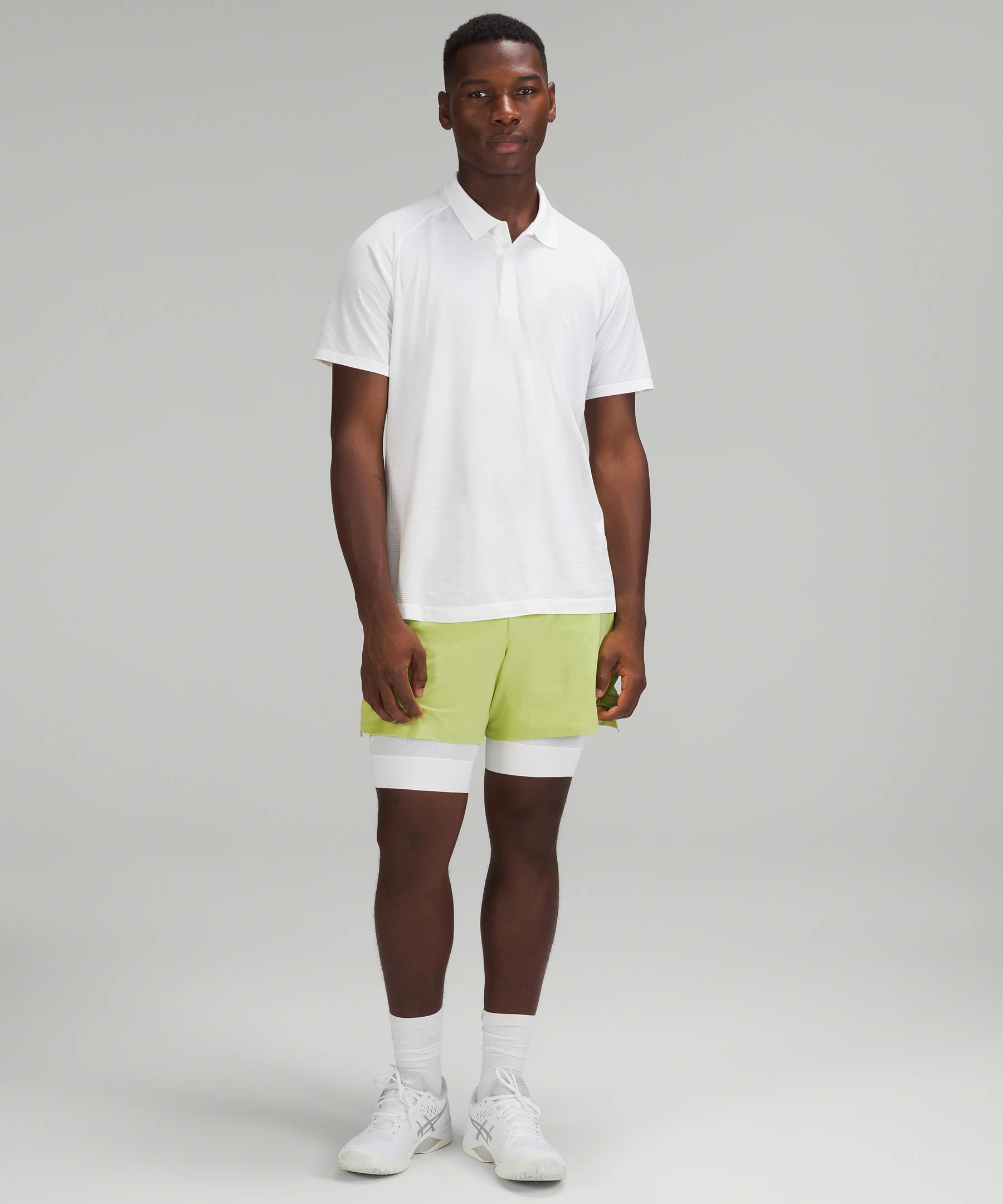 Vented Tennis Short  *Online Only Wasabi