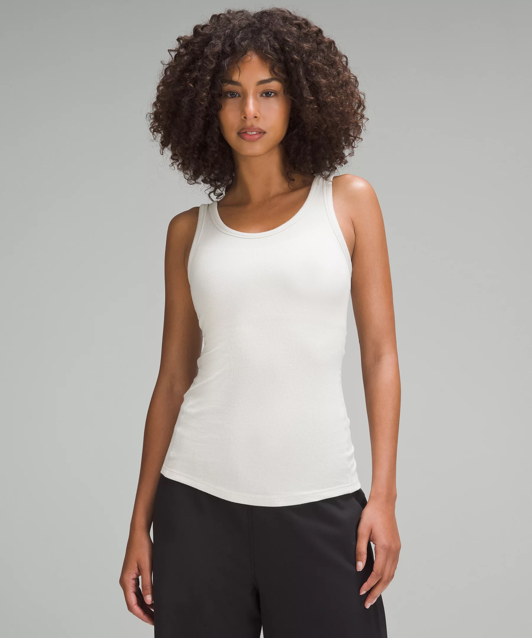 Hold Tight Scoop Neck Tank Top bone