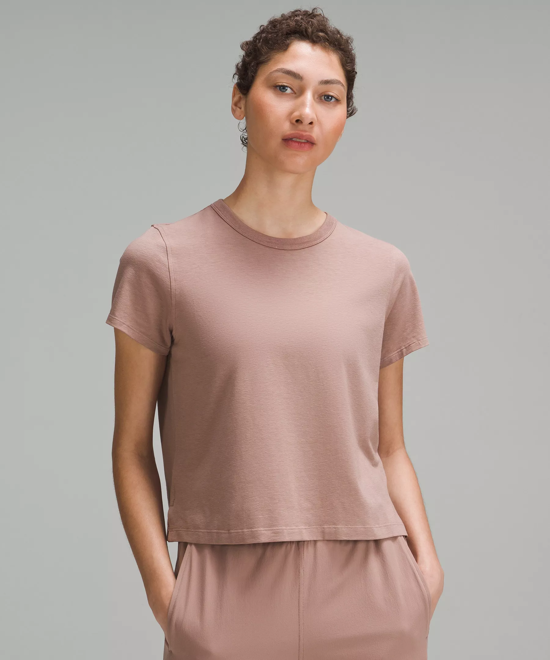 Classic-Fit Cotton-Blend T-Shirt Twilight Rose
