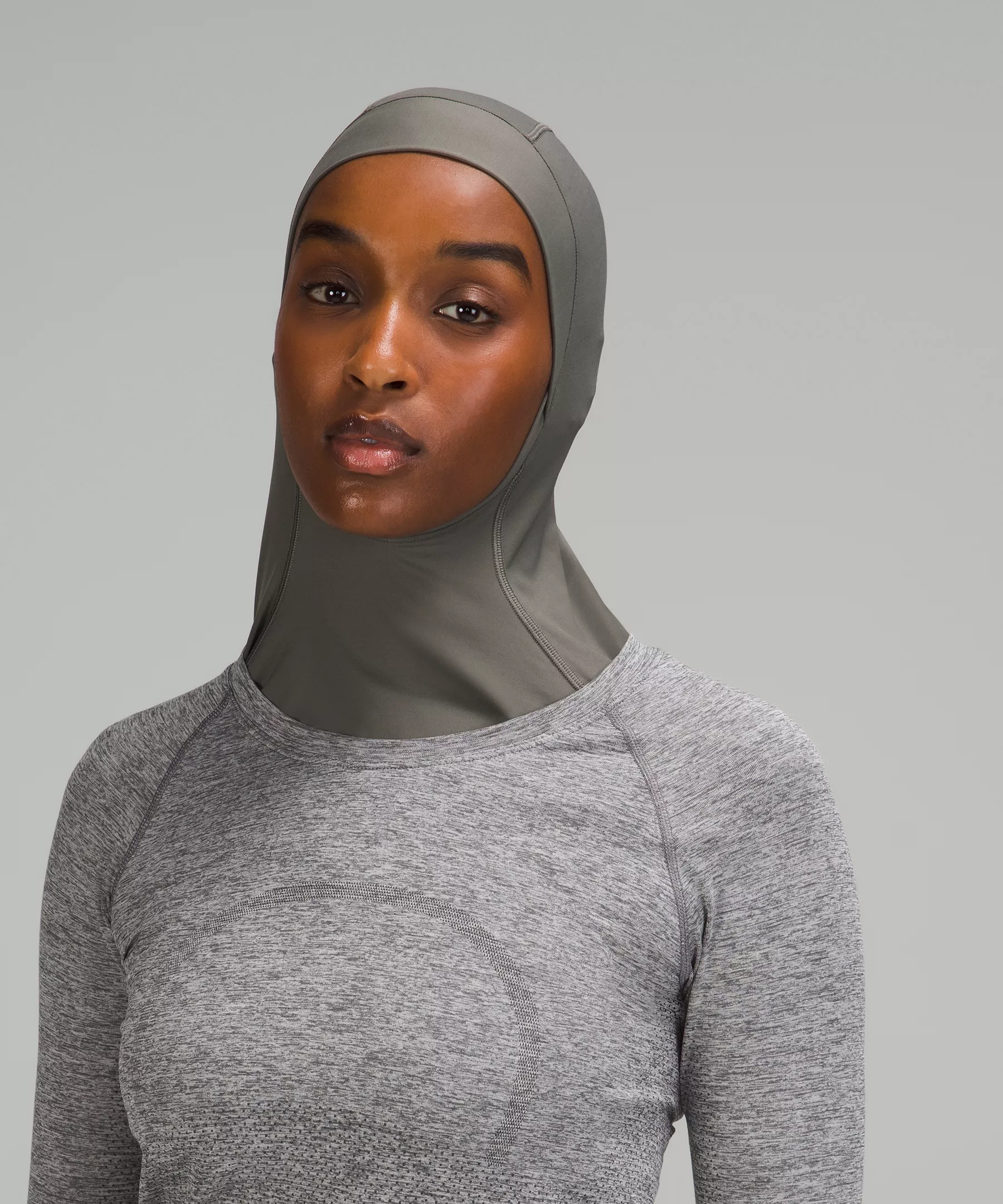 Women's Lightweight Performance Hijab Grey Sage