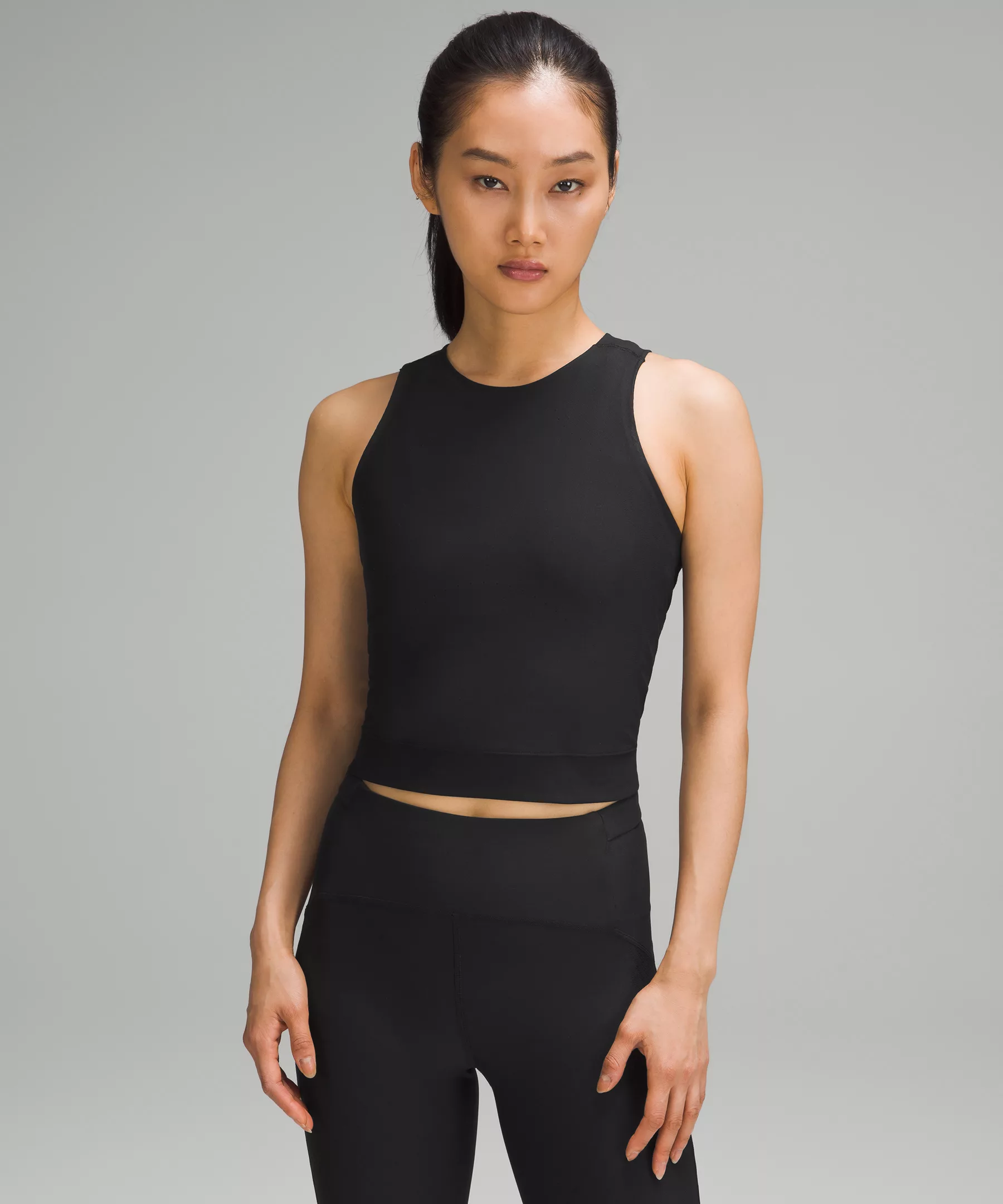 SenseKnit Running Tank Top Black