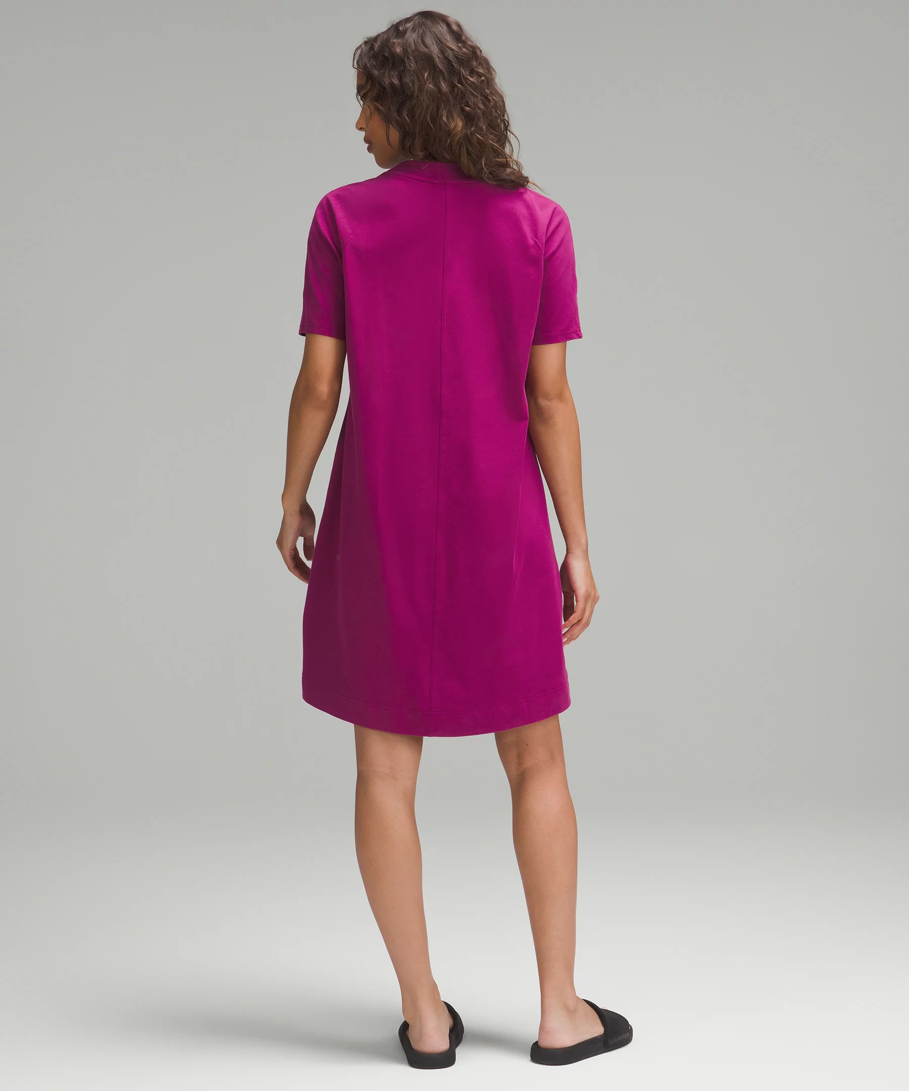 Heavyweight Cotton T-Shirt Dress *Online Only Magenta Purple
