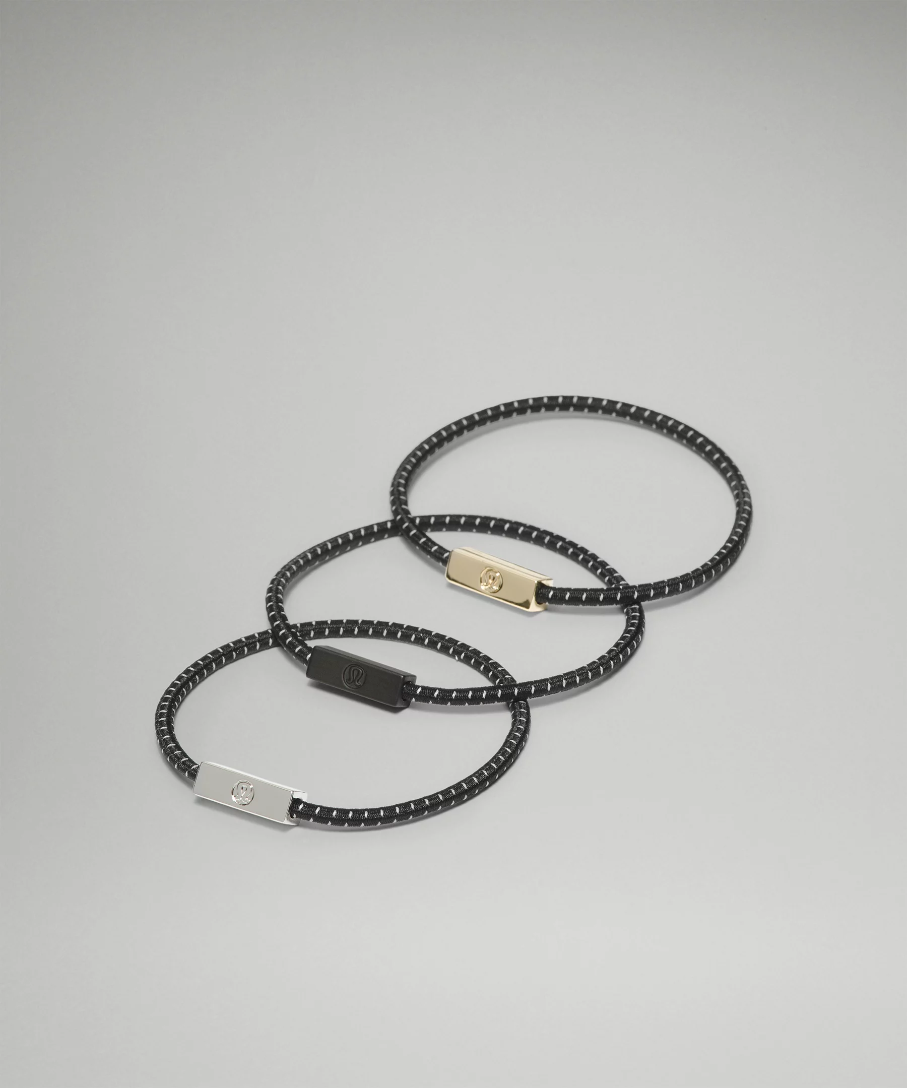 Sleek and Strong Hair Ties 3 Pack Black