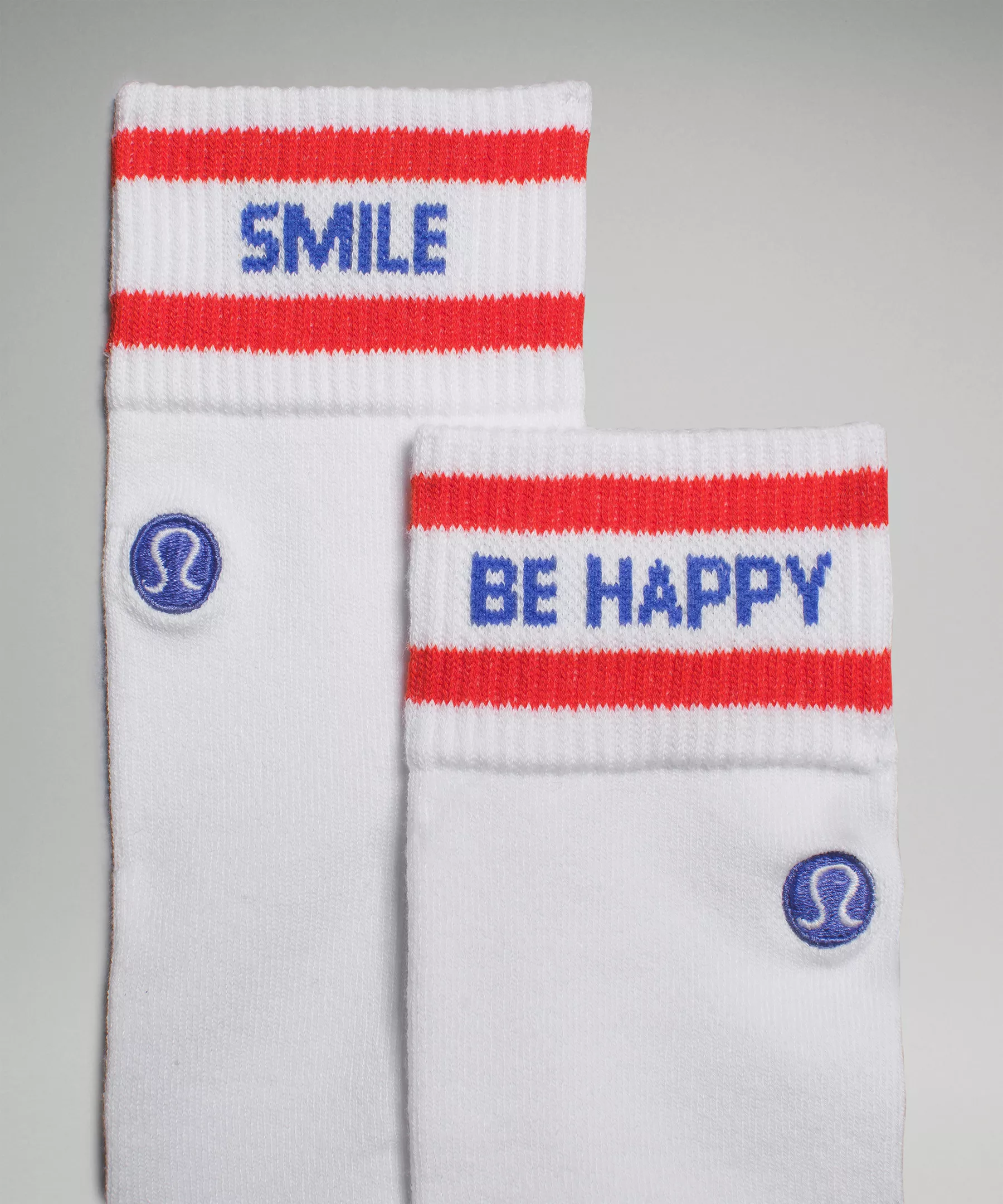 Men's Daily Stride Comfort Crew Sock White/Solar Orange