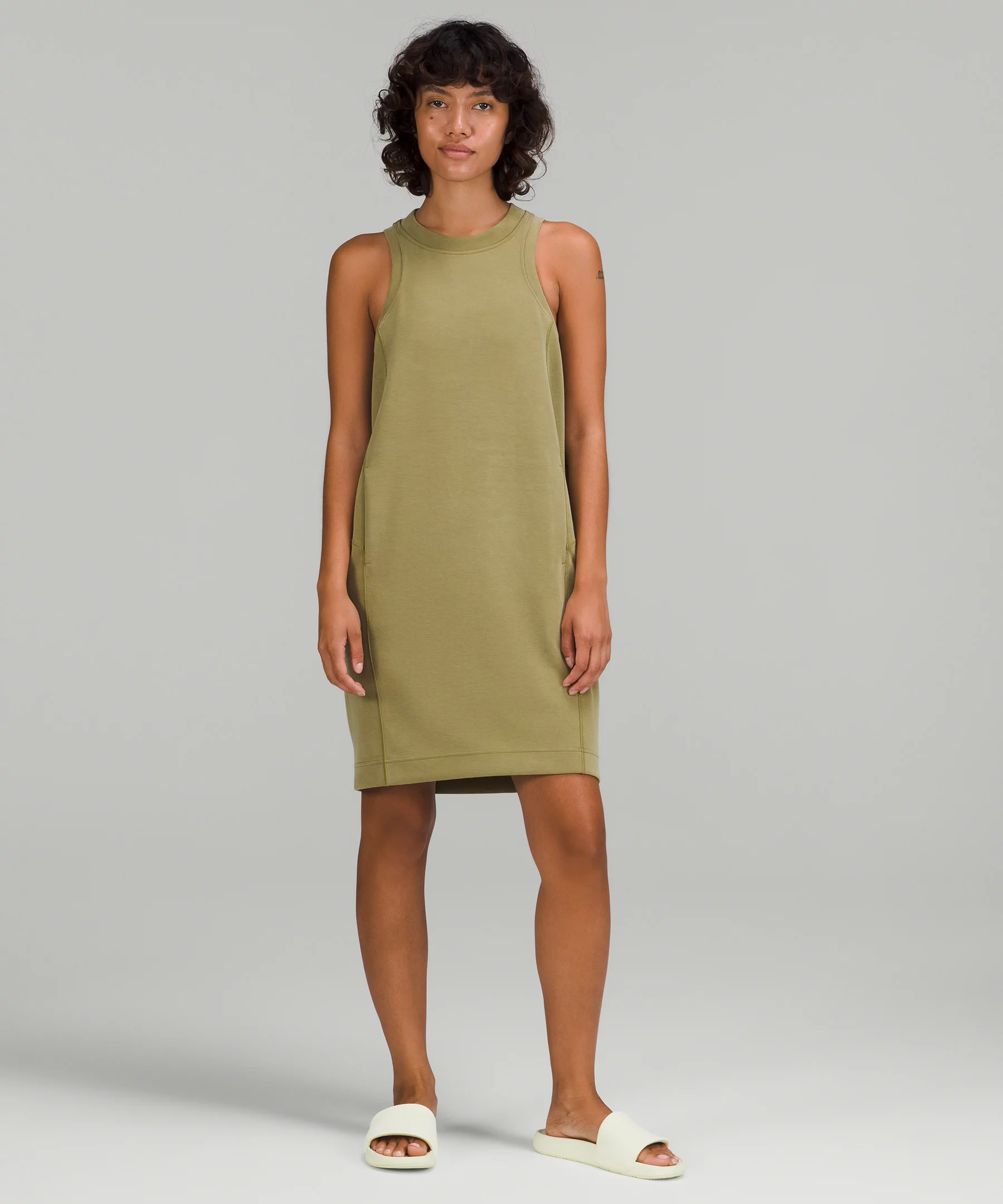 Softstreme Back In Action Dress *Online Only  Bronze Green