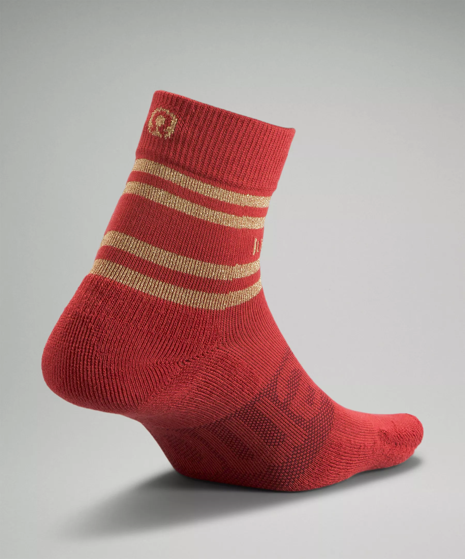 Women's Daily Stride Mid-Crew Sock *Sparkle Cayenne