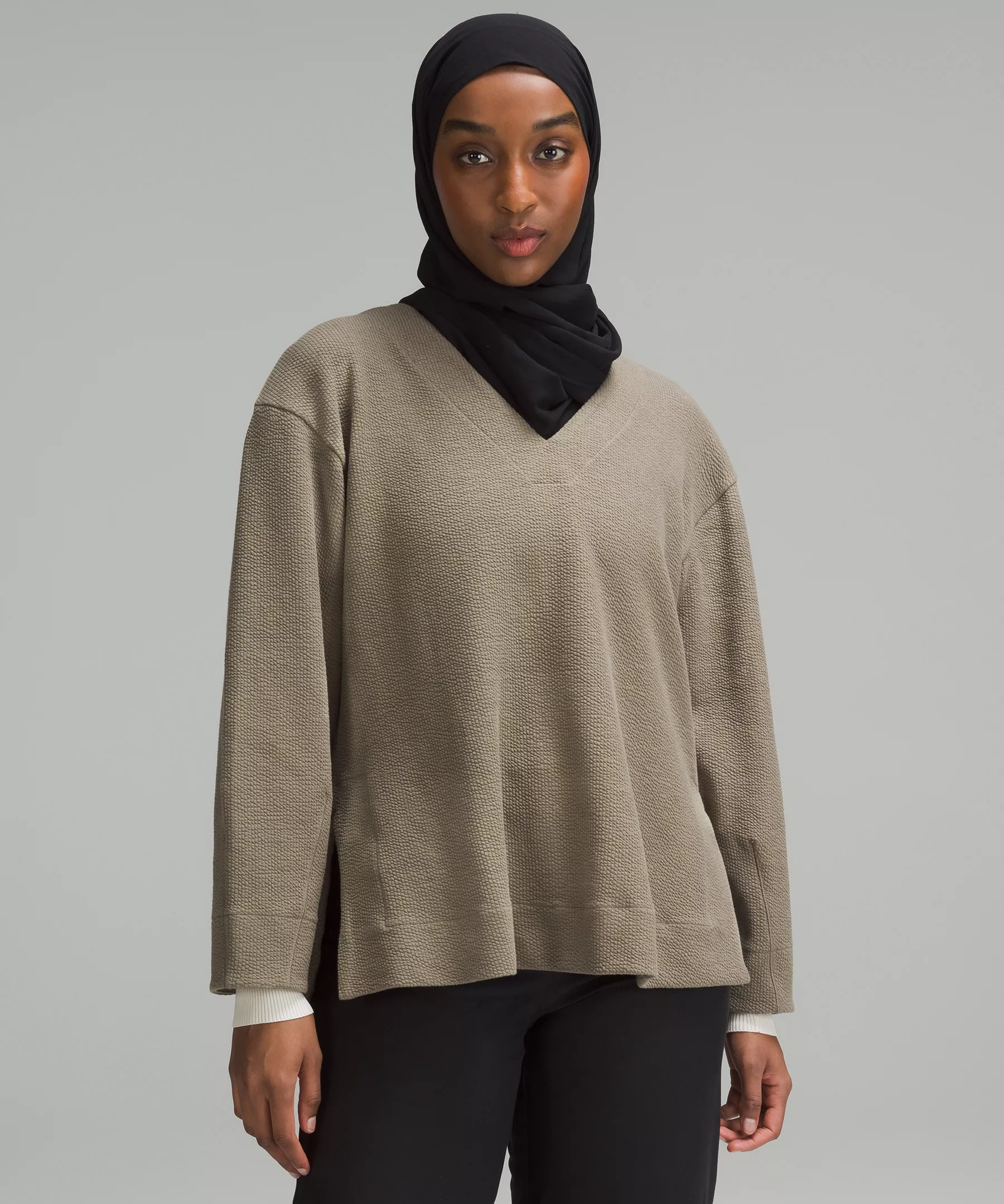 Textured V-Neck Pullover Nomad