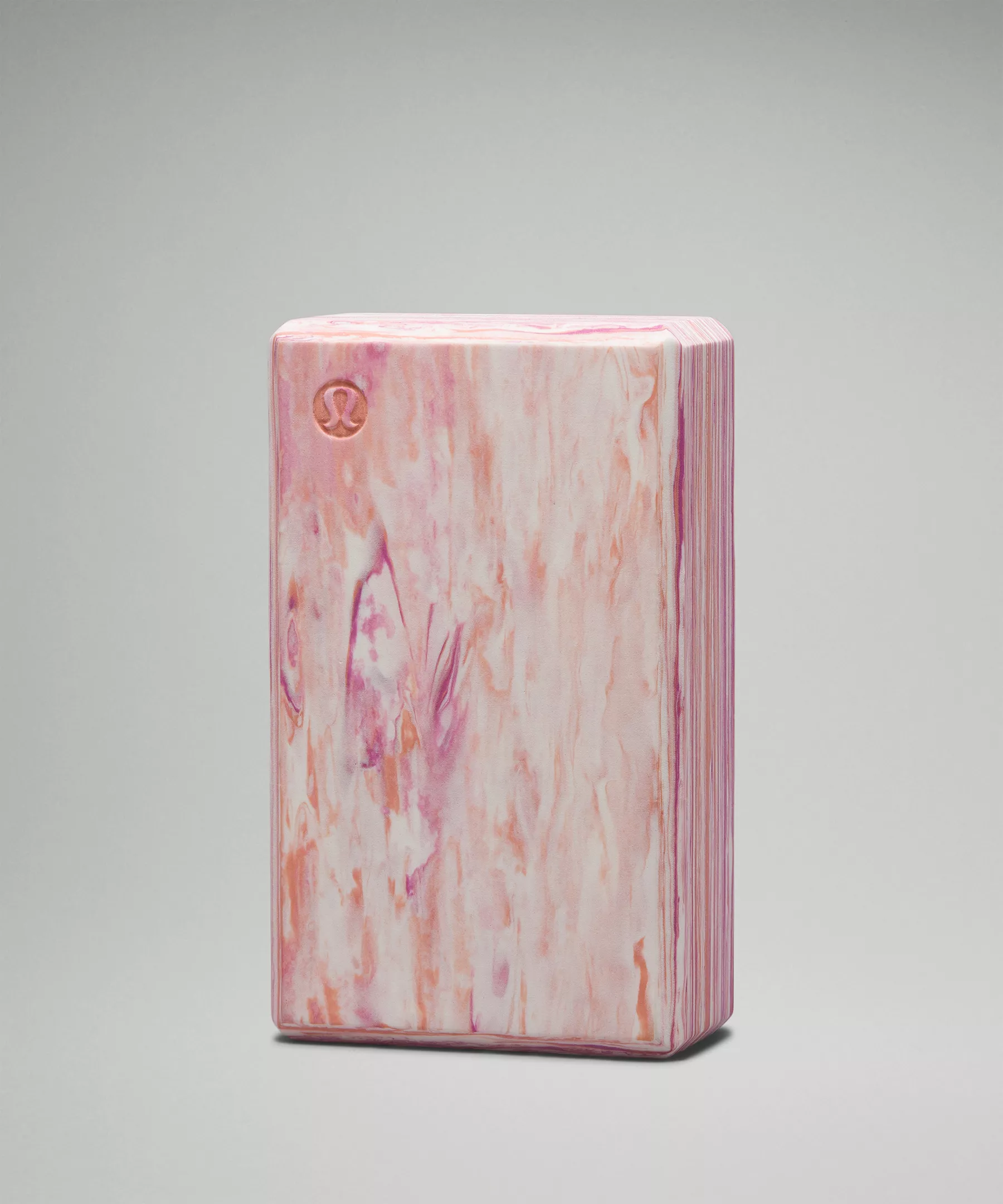 Lift and Lengthen Yoga Block Pink Pastel/Velvet Dust/White