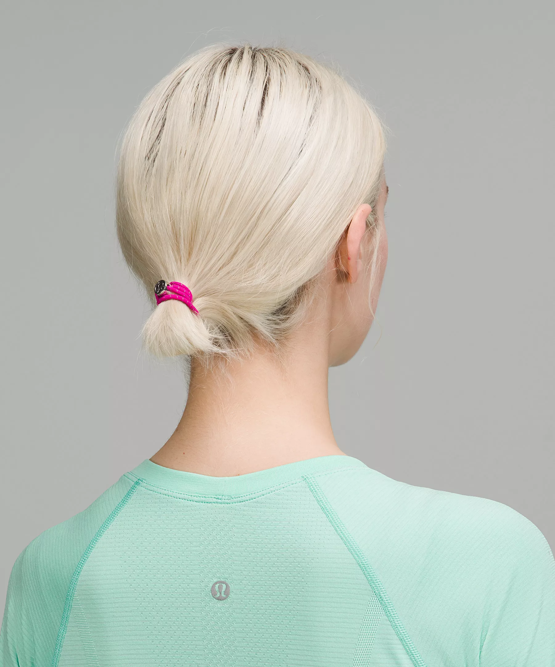 Glow On Hair Ties *6 Pack Scream Green Light/Seal Grey/Lemon Sorbet/White/Strawberry Milkshake/Purple Highlight