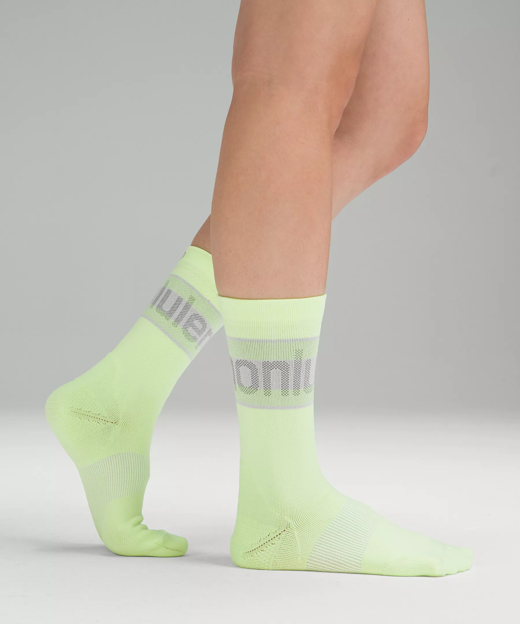 Women's Power Stride Crew Sock *3 Pack Faded Zap/White/Turquoise Tide