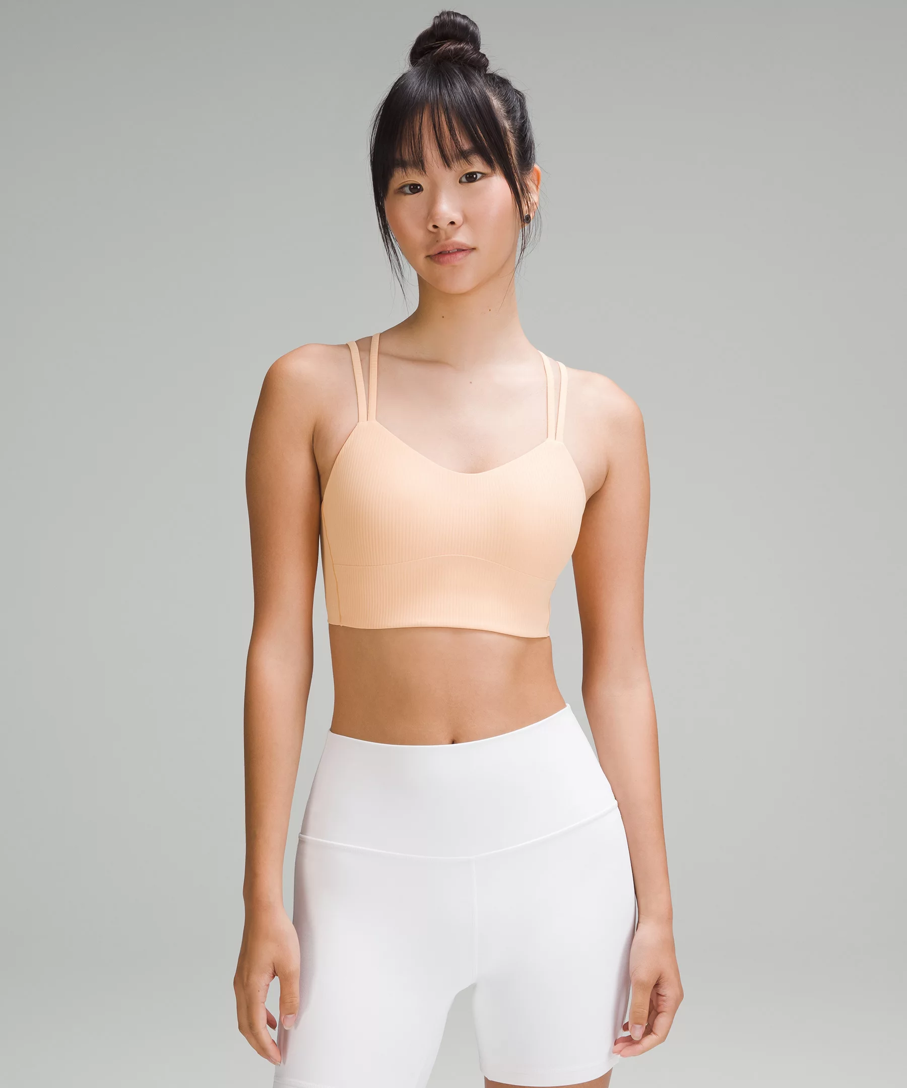 Like a Cloud Ribbed Longline Bra *Light Support, B/C Cup Summer Glow