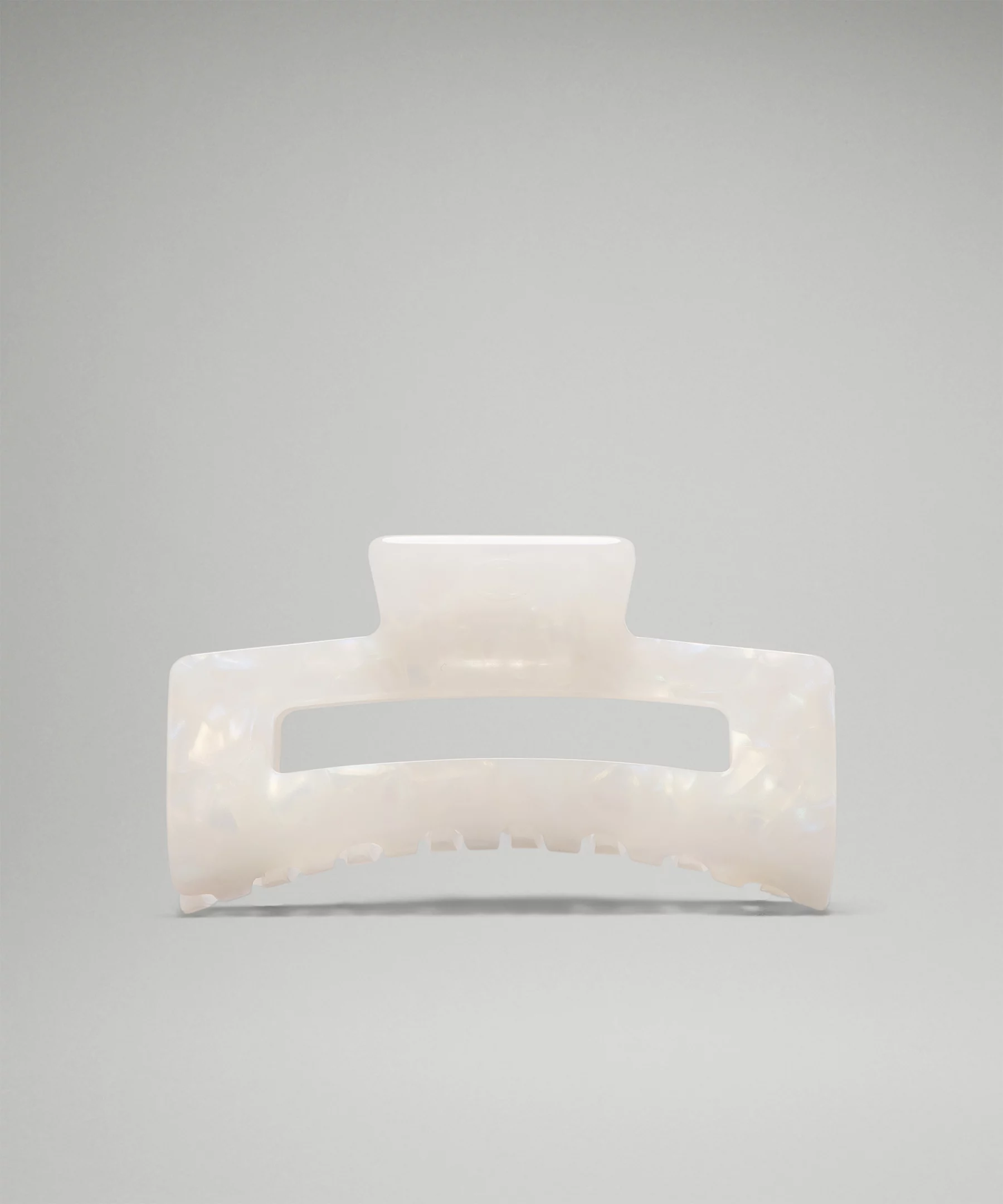 Extra Large Claw Hair Clip White Opal/Silverstone