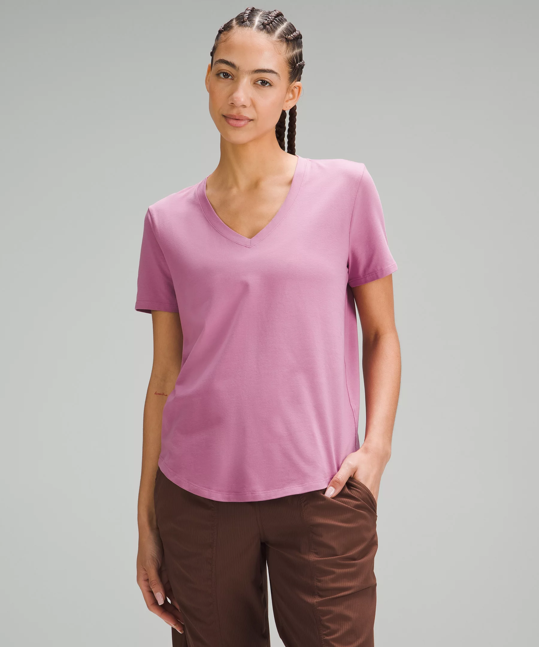 Love V-Neck T-Shirt velvet dust