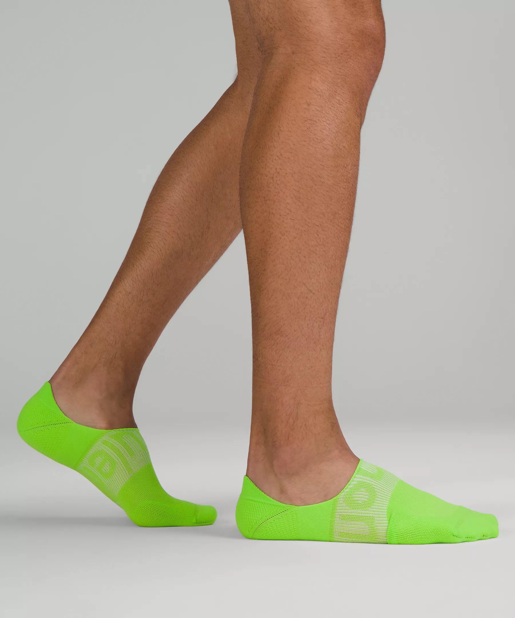 Men's Power Stride No-Show Sock with Active Grip 5 Pack *Online Only Rainbow/Orange Frappe