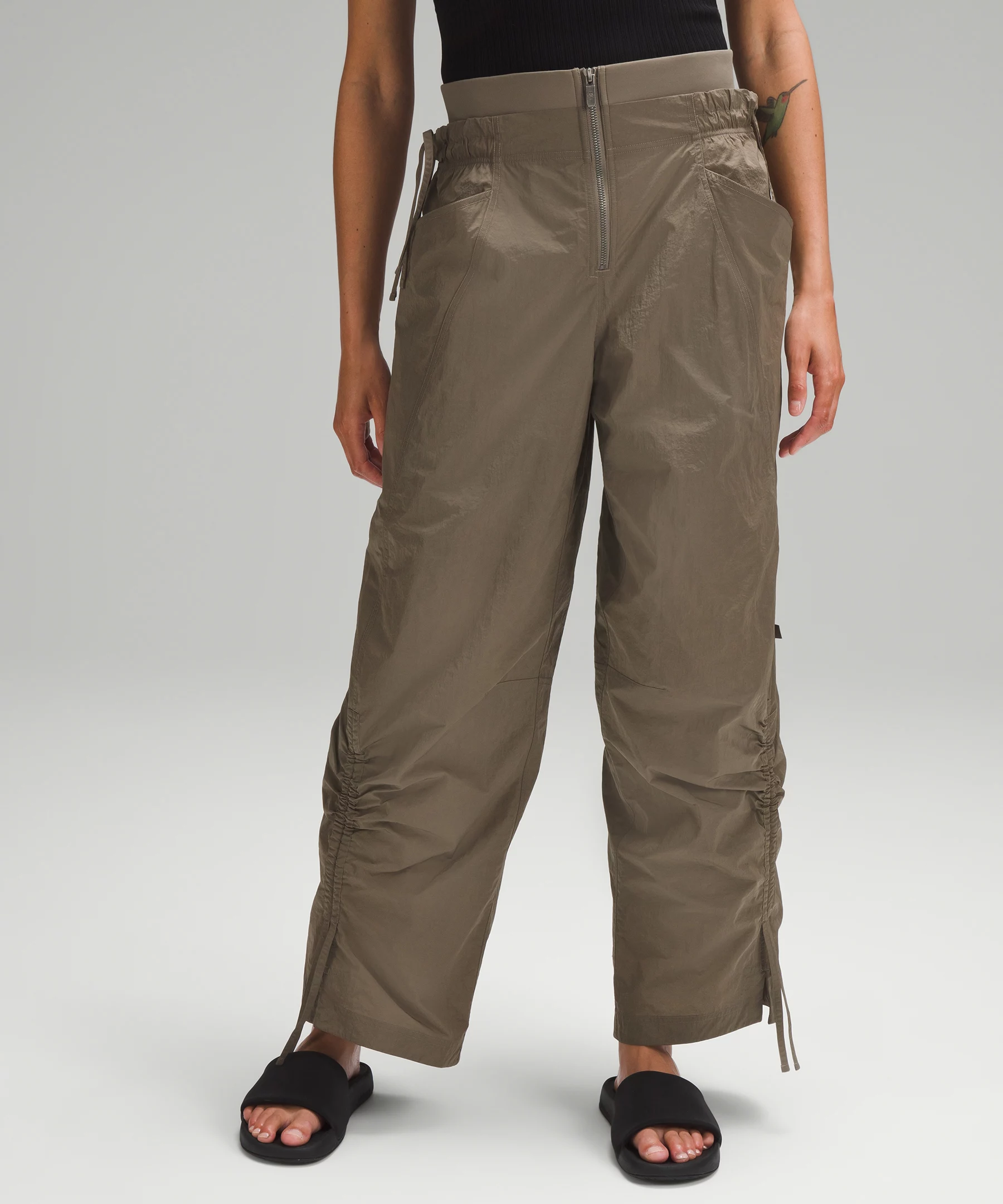 Cinchable Wide-Leg High-Rise Pant Nomad