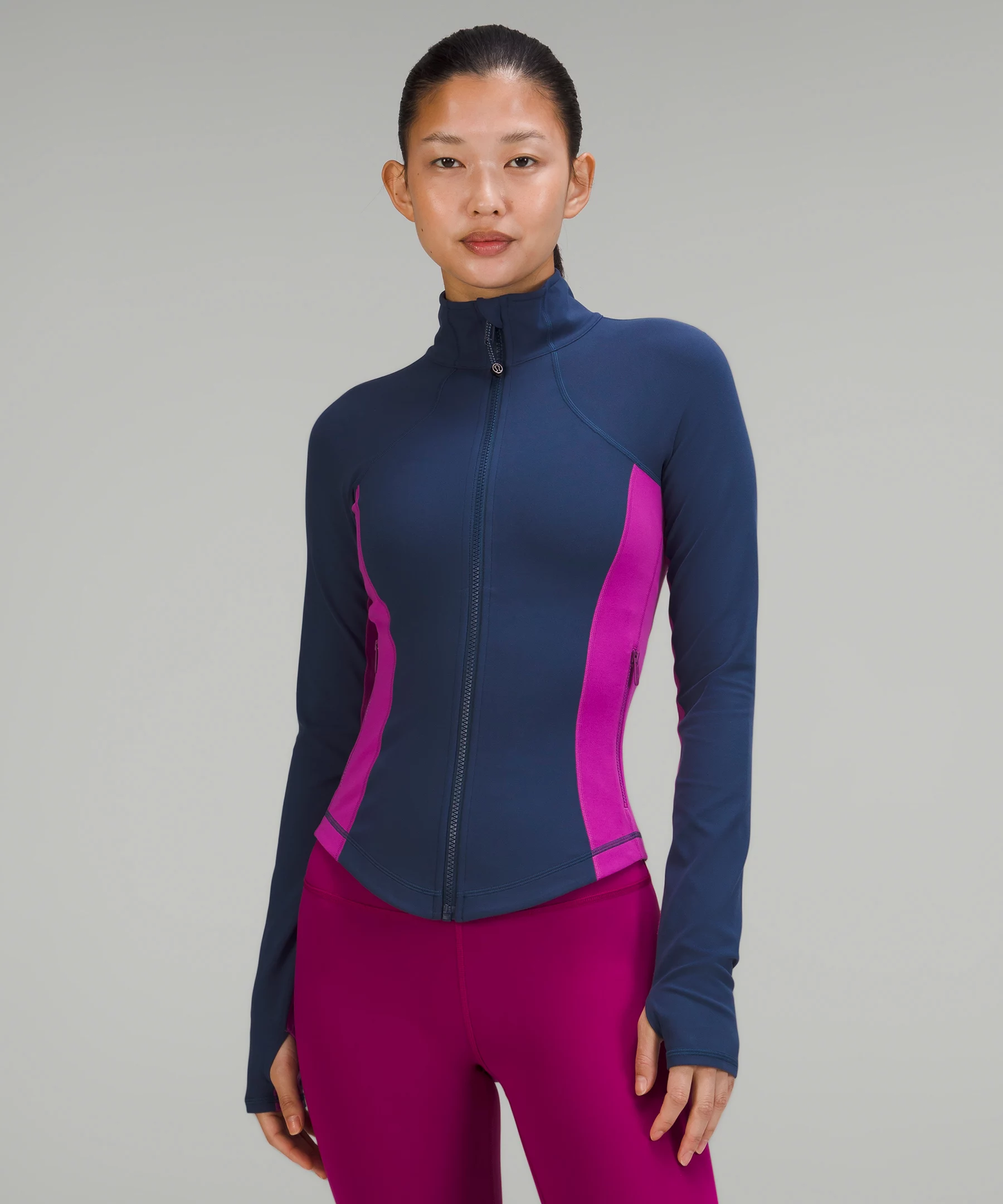 Throwback Shape Jacket Mineral Blue/Vivid Plum