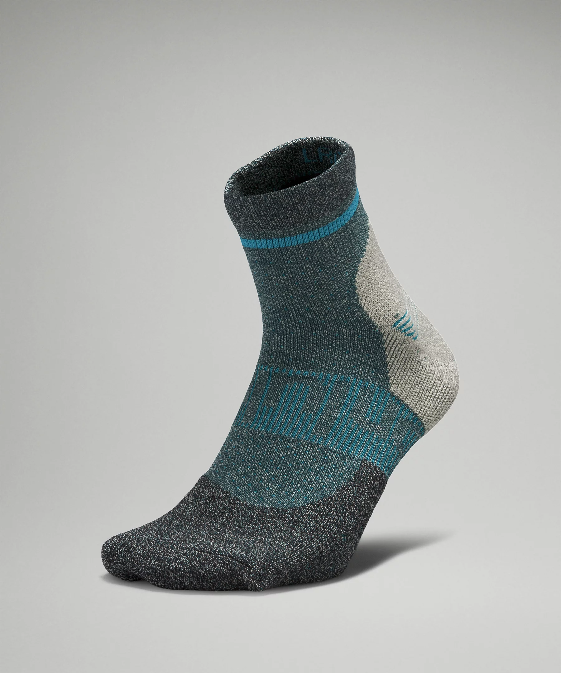 Men's Power Stride Hiking Ankle Sock Green Jasper/Oceanic