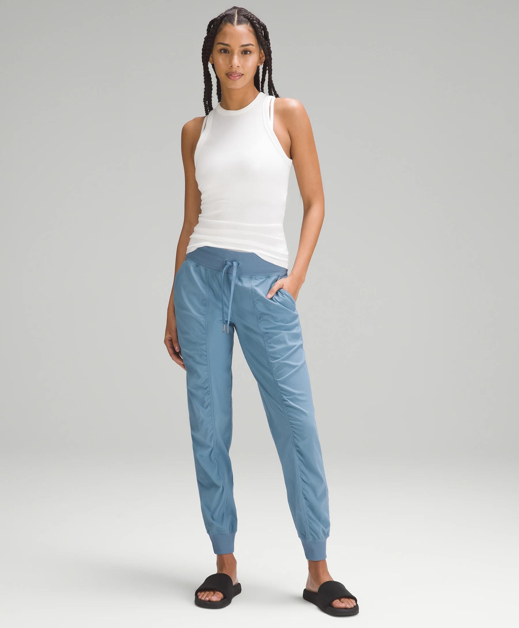 Dance Studio Mid-Rise Jogger *Full Length Online Only Utility Blue