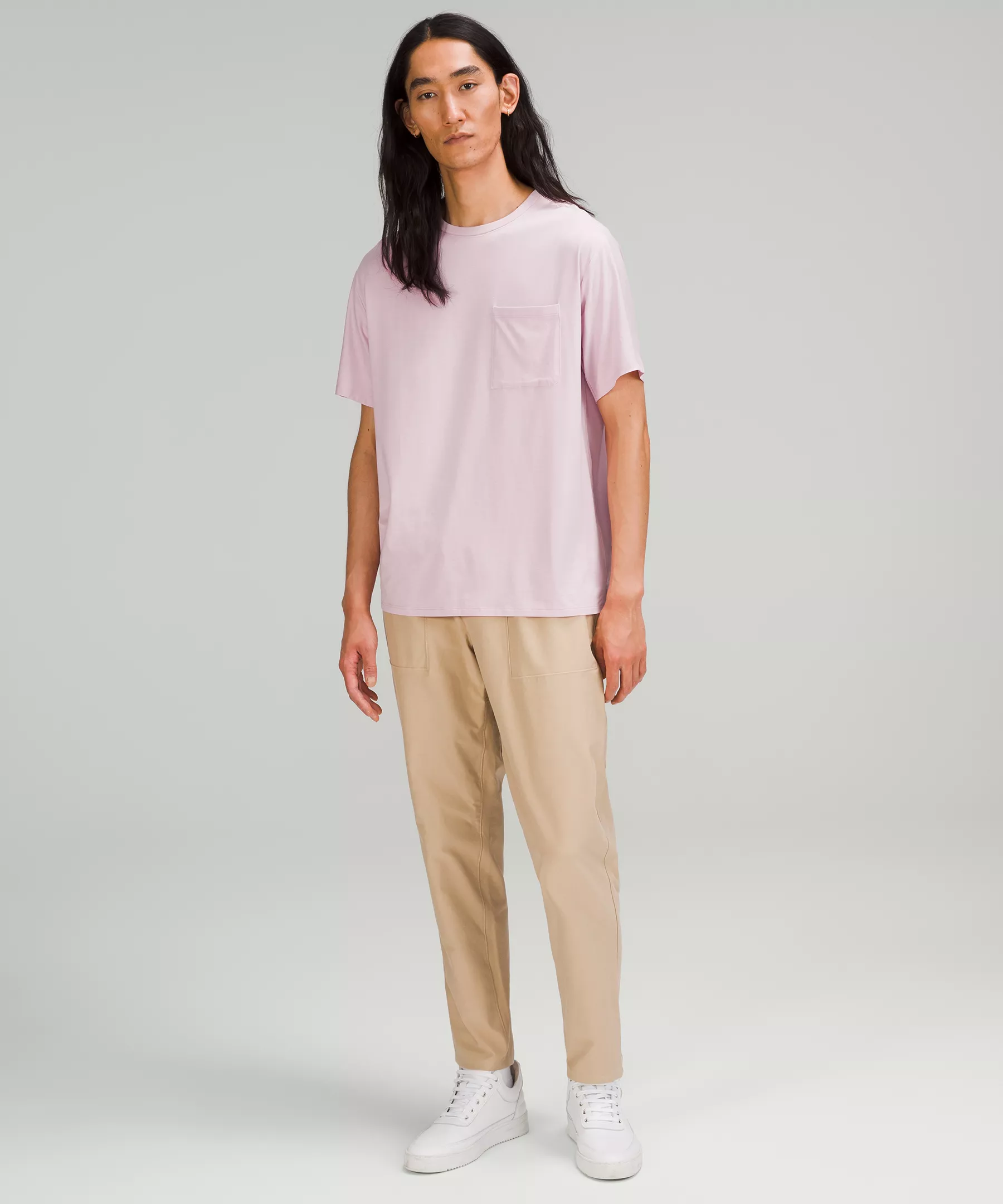 lululemon Fundamental Pocket T-Shirt Pink Peony