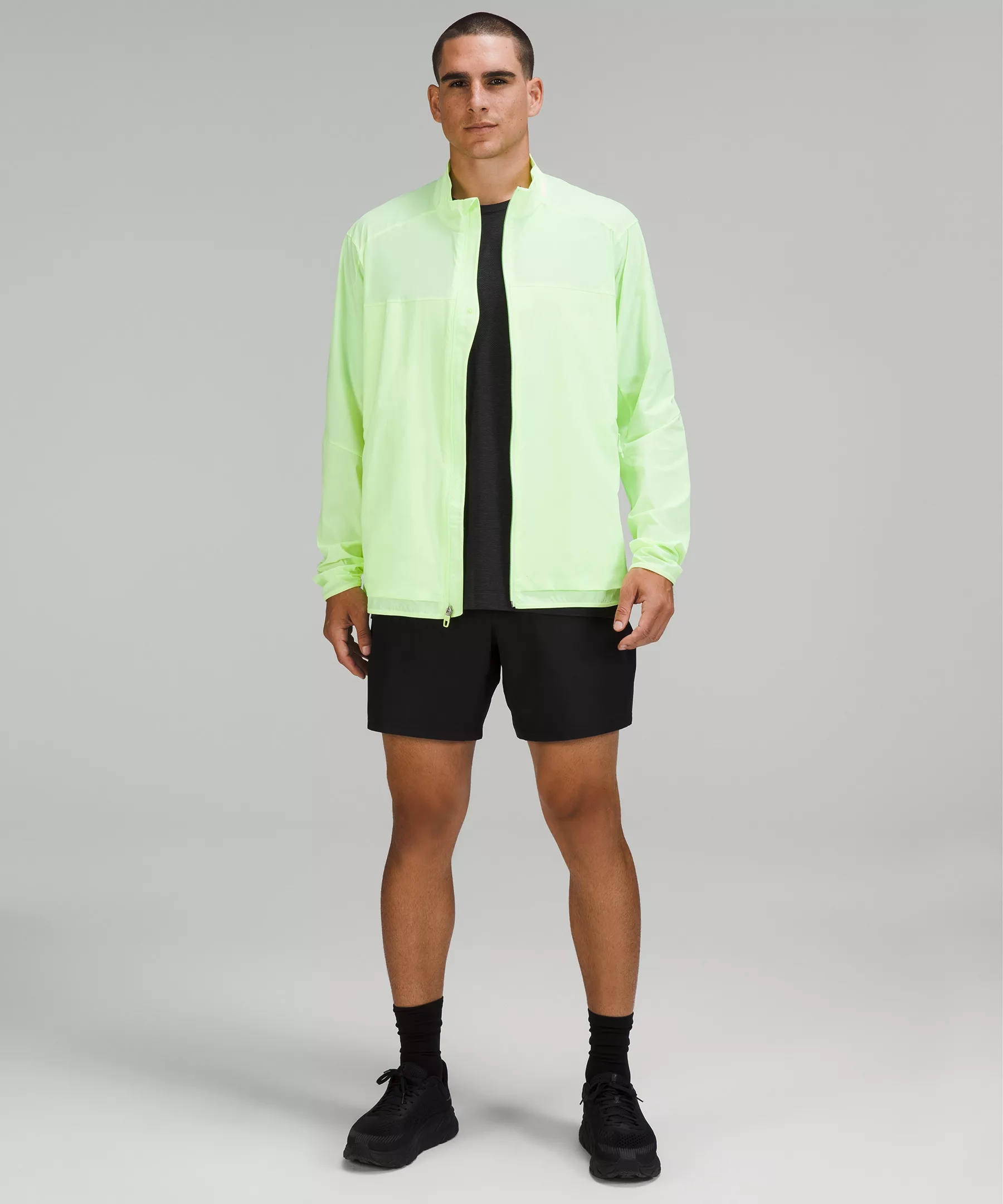 Stretch Ventilated Running Jacket Faded Zap
