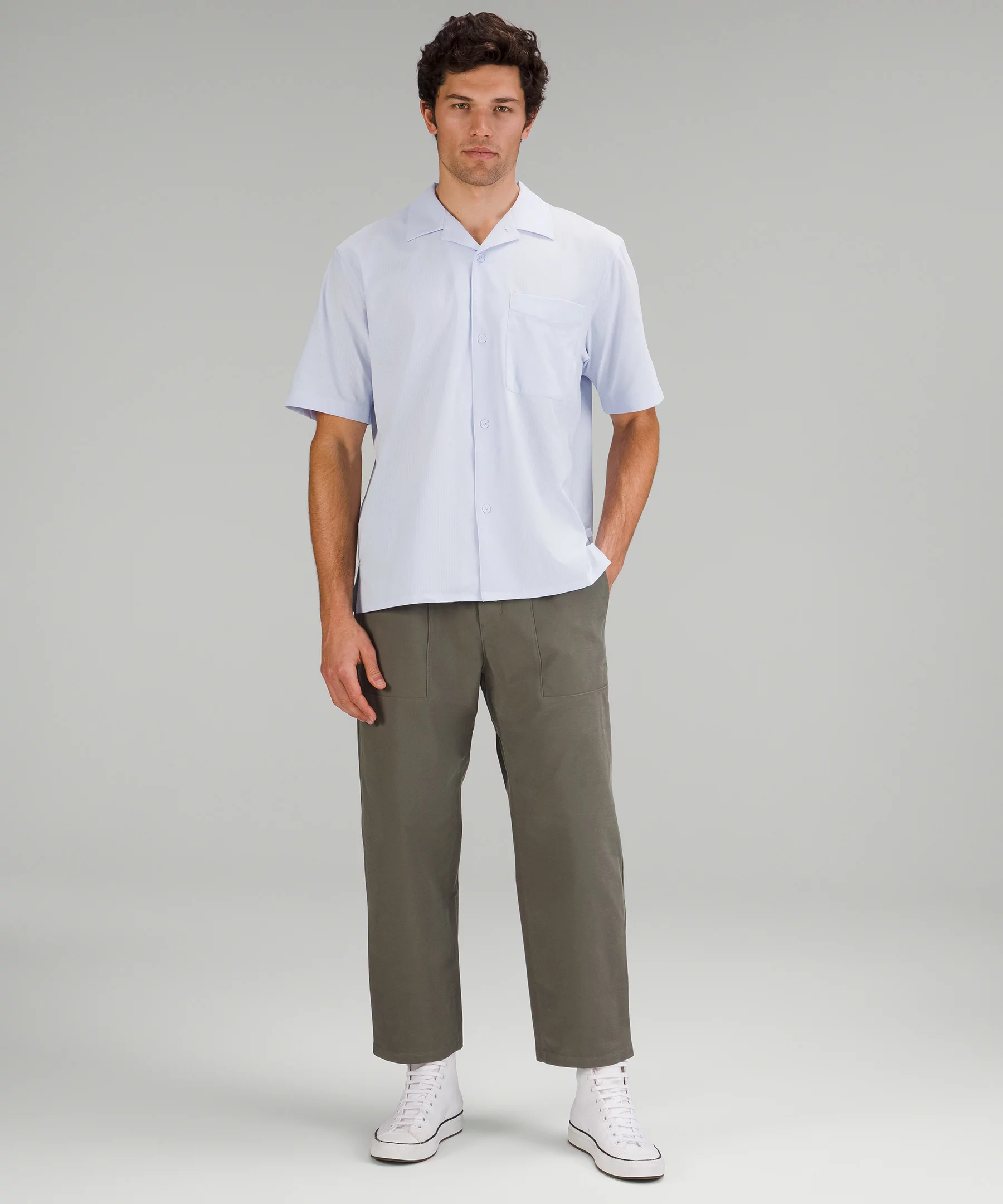 Airing Easy Camp Collar Shirt Blissful Blue