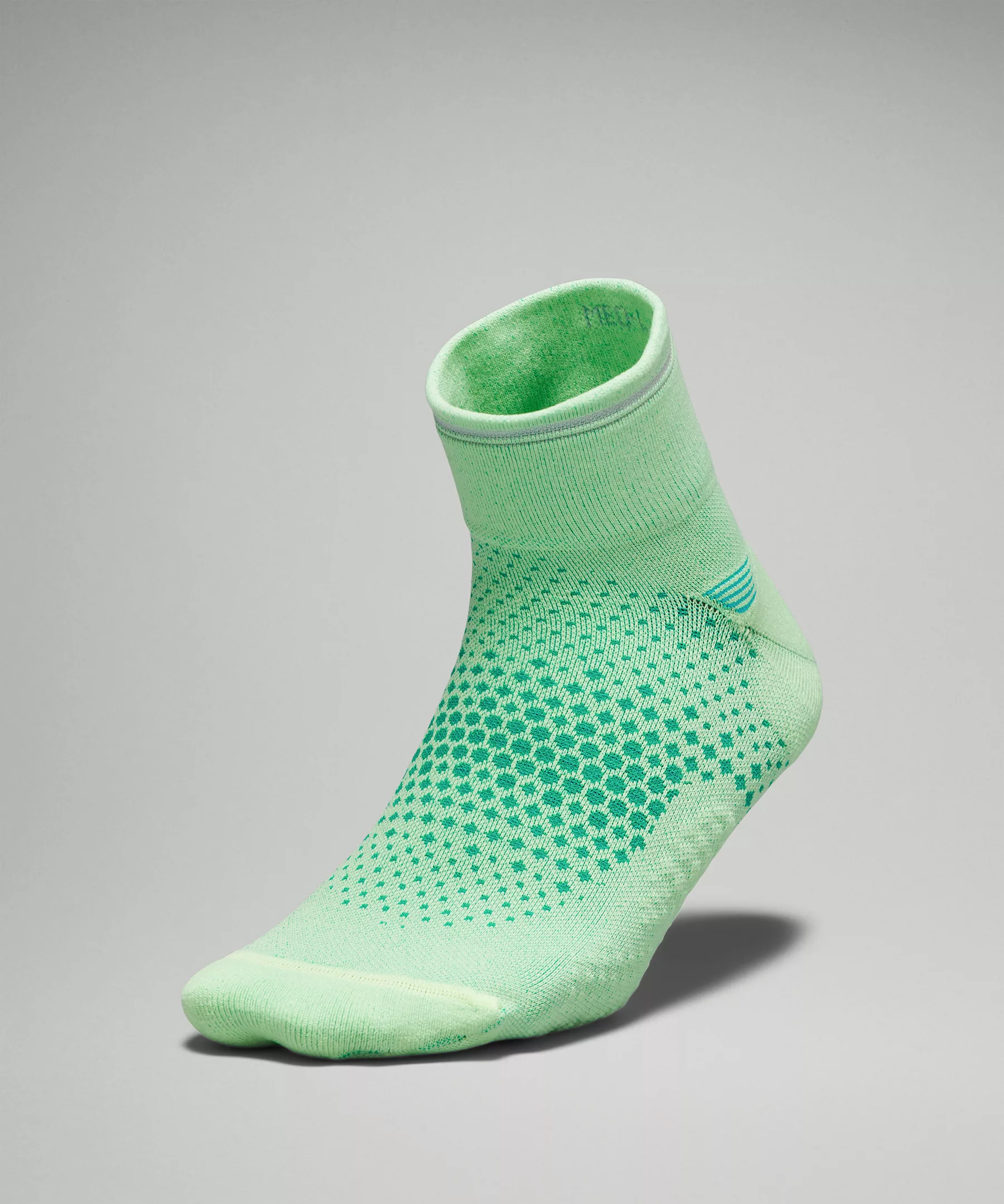 Women's MacroPillow Ankle Running Sock *Medium Cushioning Faded Zap/Kelly Green