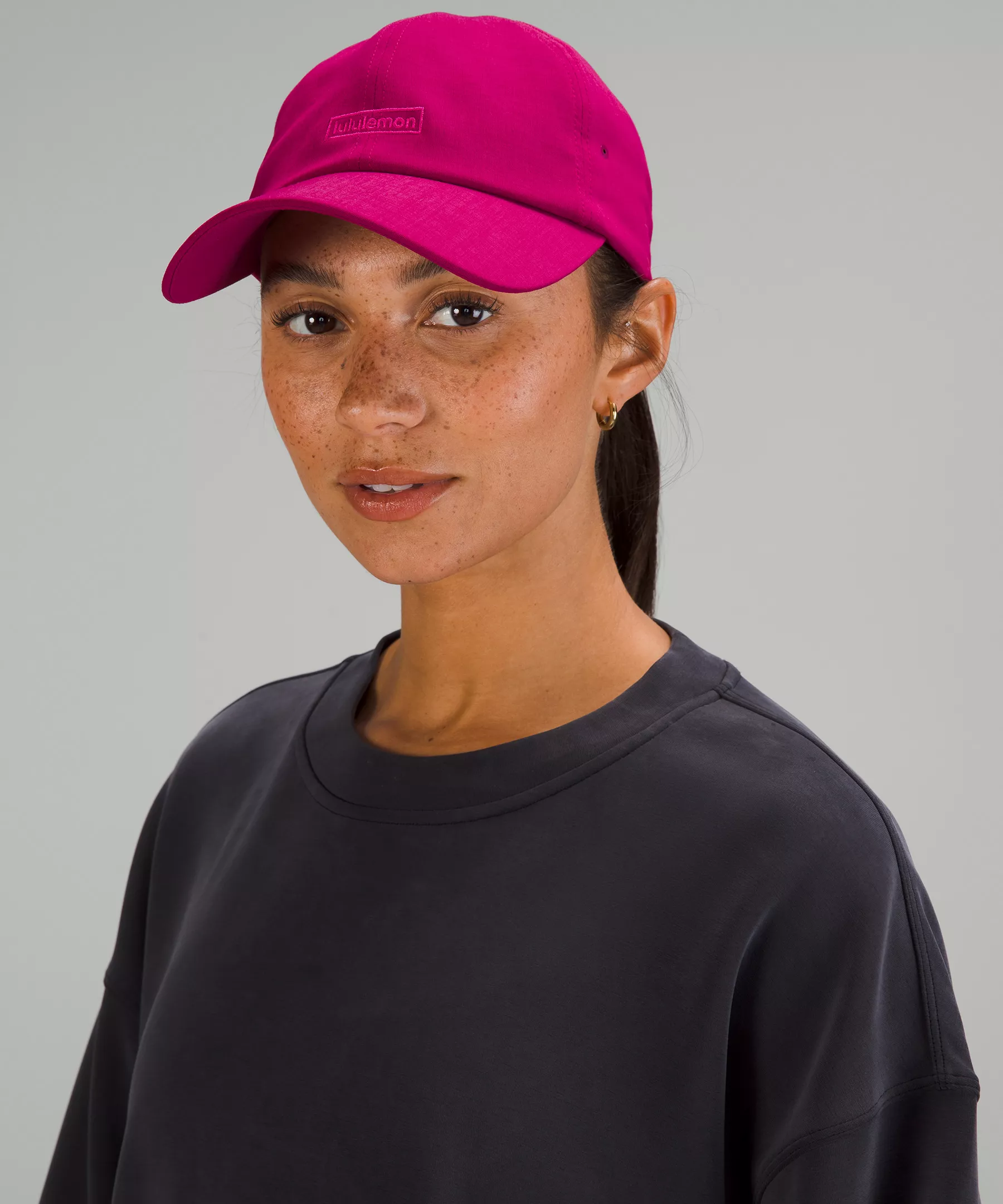 Women's Baller Hat Soft *Embroidered Wild Berry/Sonic Pink