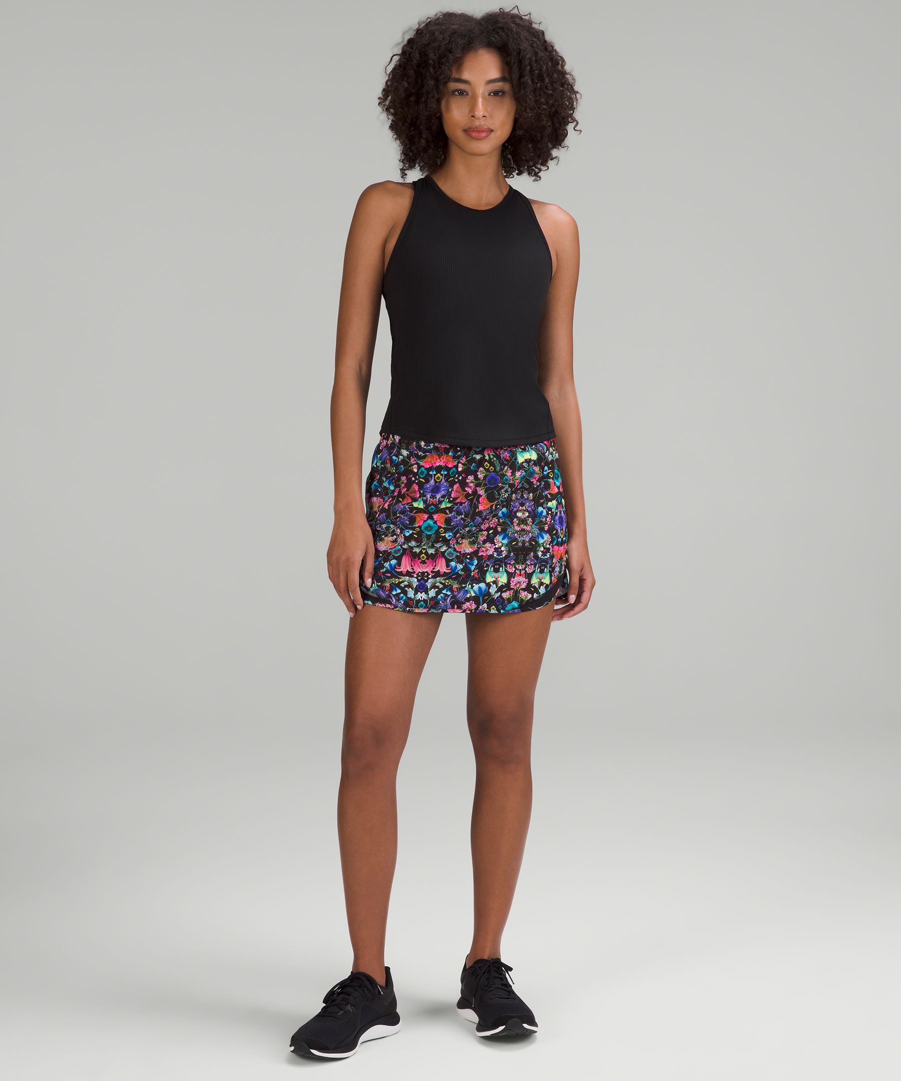 Hotty Hot High-Rise Skirt Flowerscope Black Multi/Black