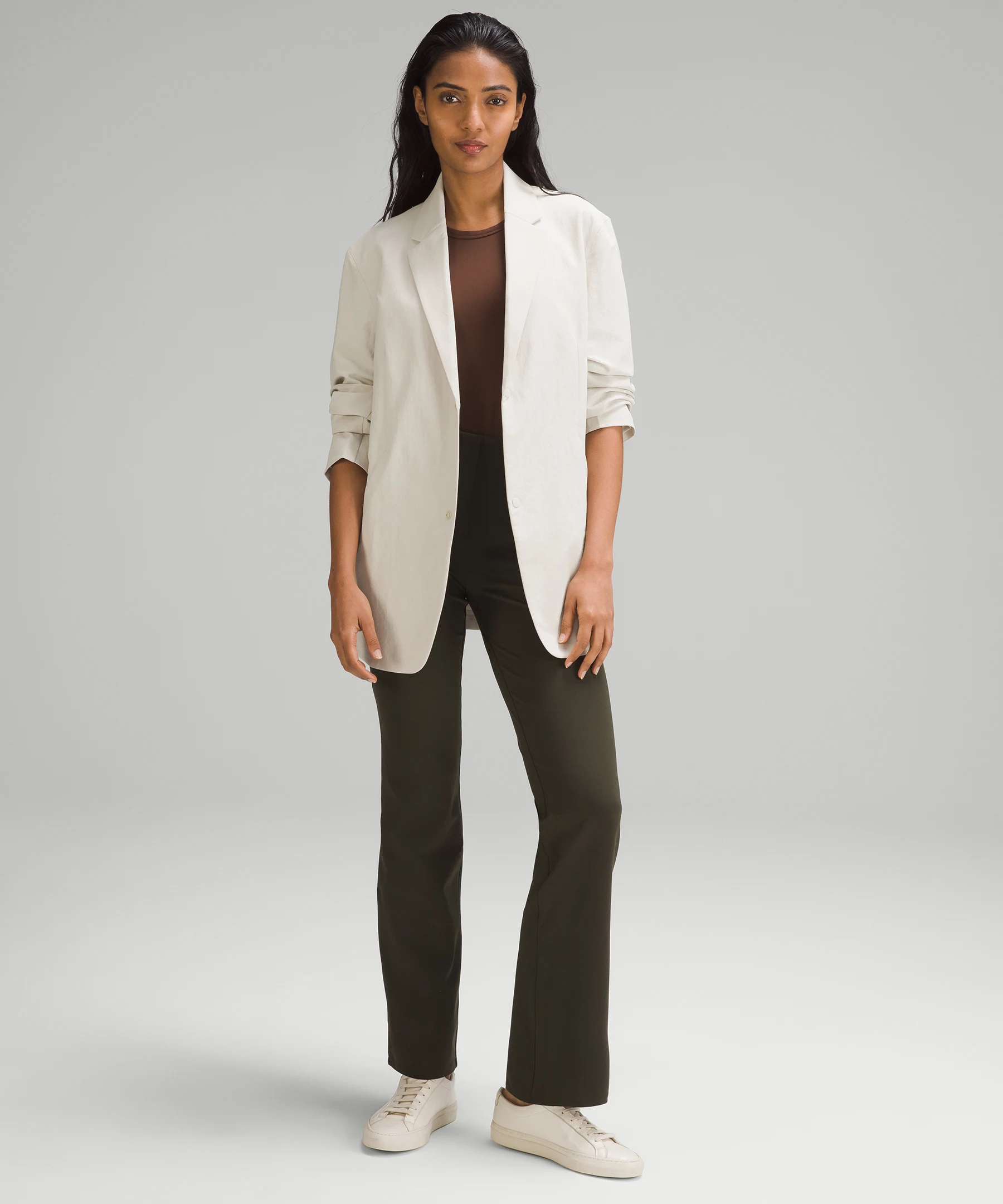 Smooth Fit Pull-On High-Rise Pant Dark Olive