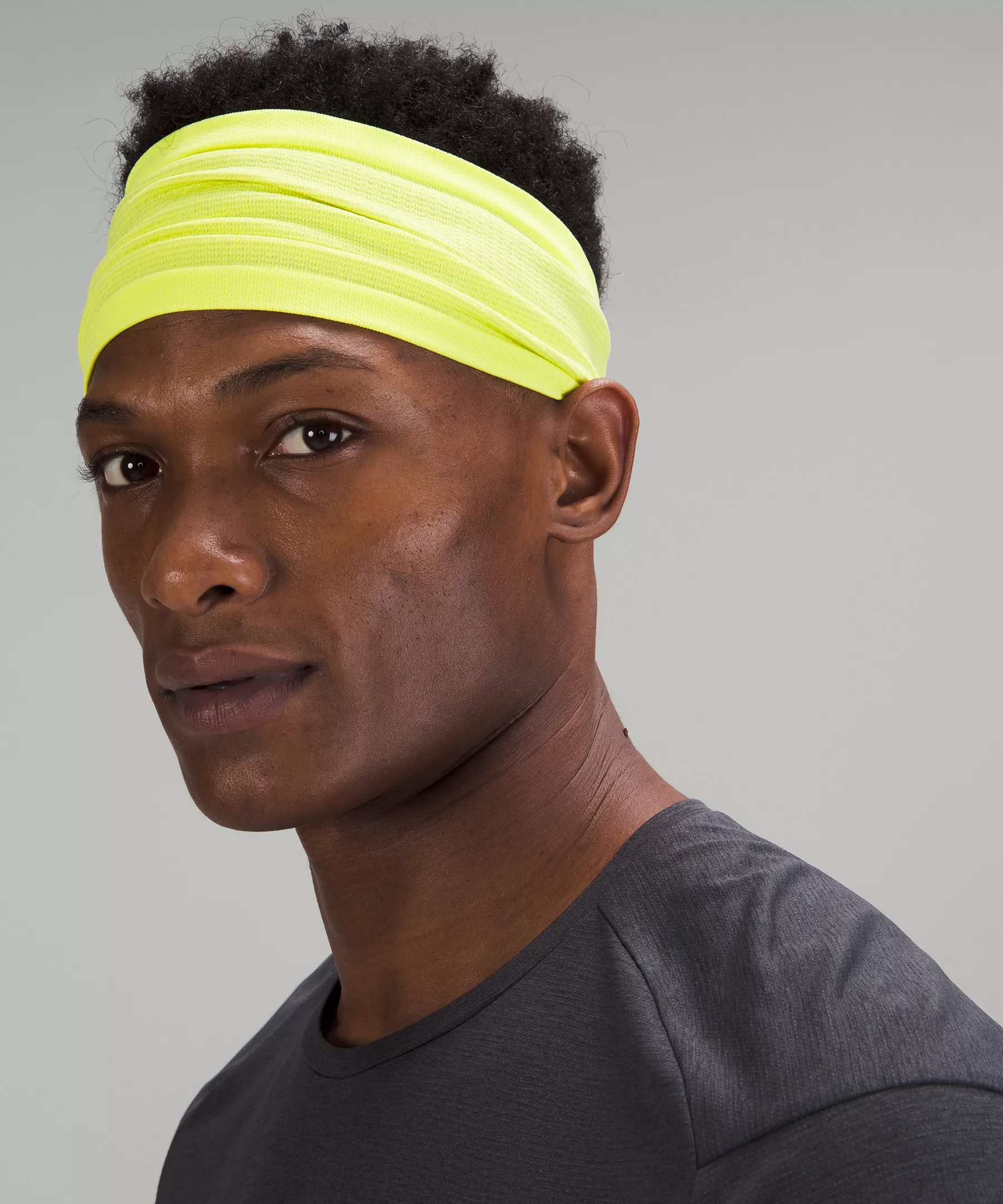 Men's Metal Vent Tech Headband Electric Lemon/Electric Lemon