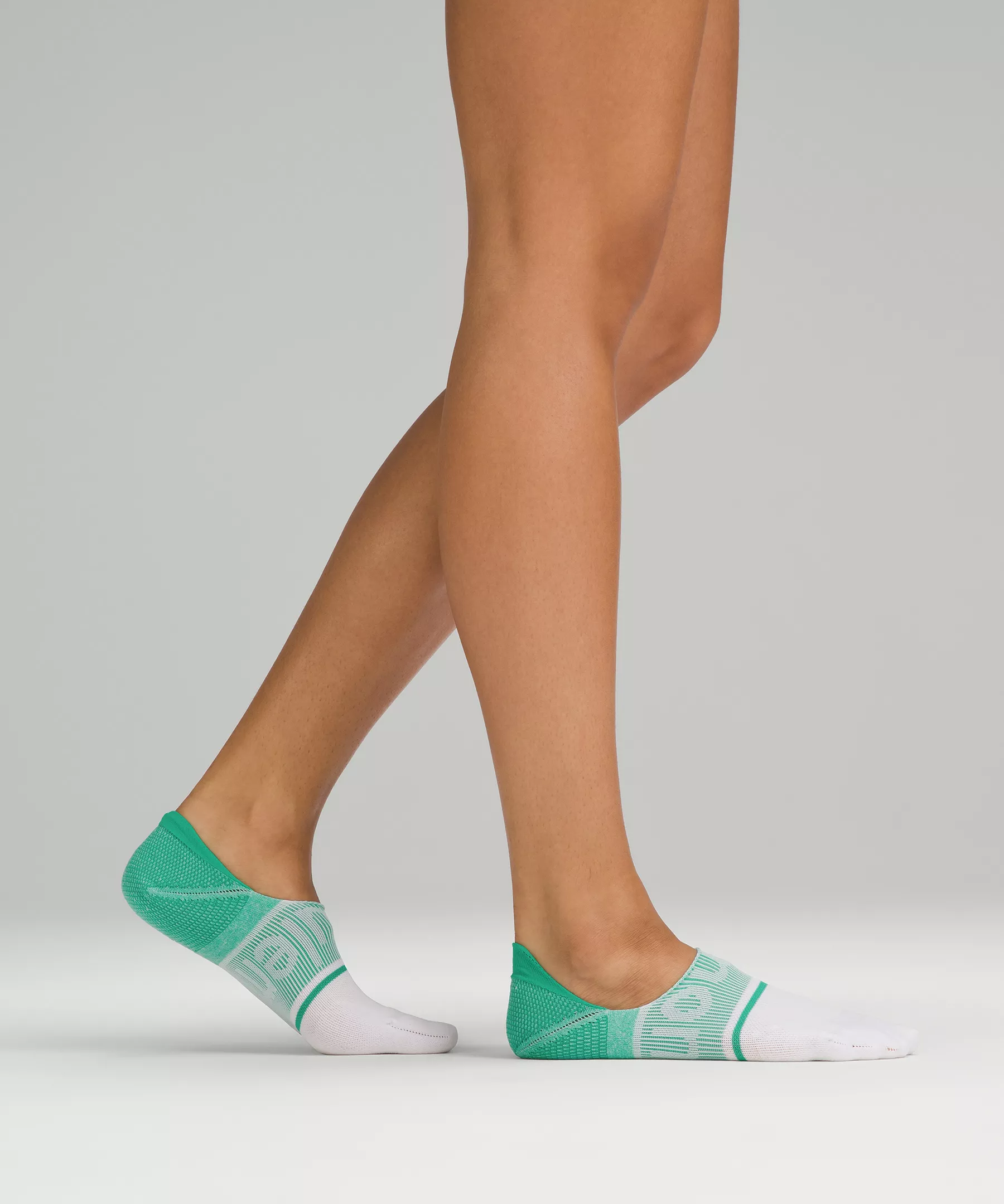 Women's Power Stride No-Show Sock with Active Grip Multi-Colour *3 Pack Turquoise Tide/Kelly Green/Faded Zap