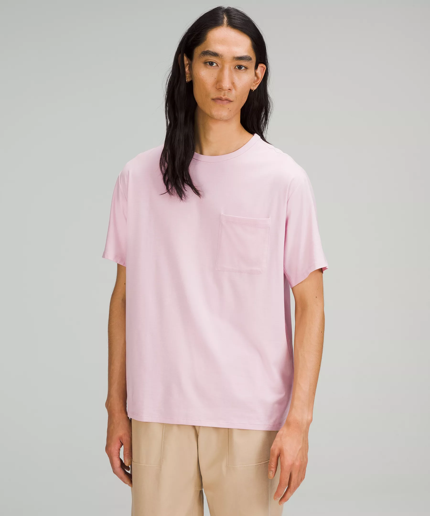 lululemon Fundamental Pocket T-Shirt Pink Peony