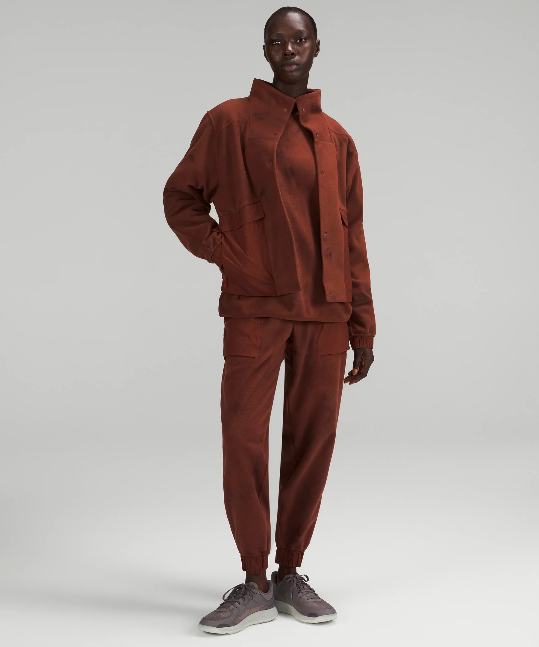 lululemon lab High-Rise Fleece Jogger *Diamond Dye Online Only Diamond Dye Date Brown Pelt