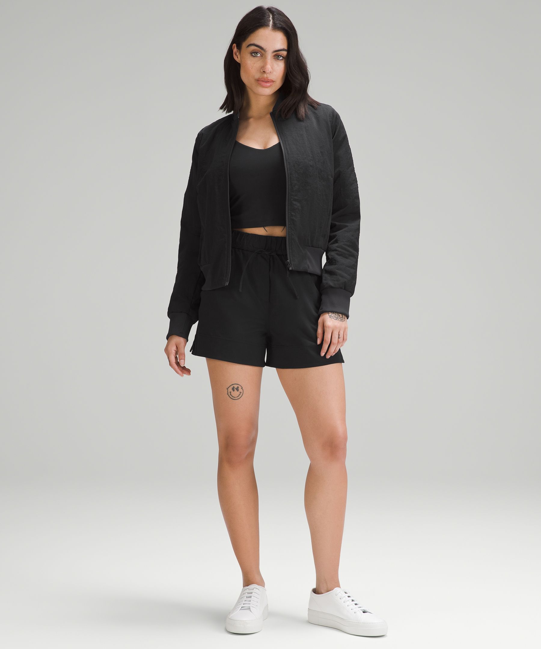 Cinchable Waist High-Rise Woven Short 3.5