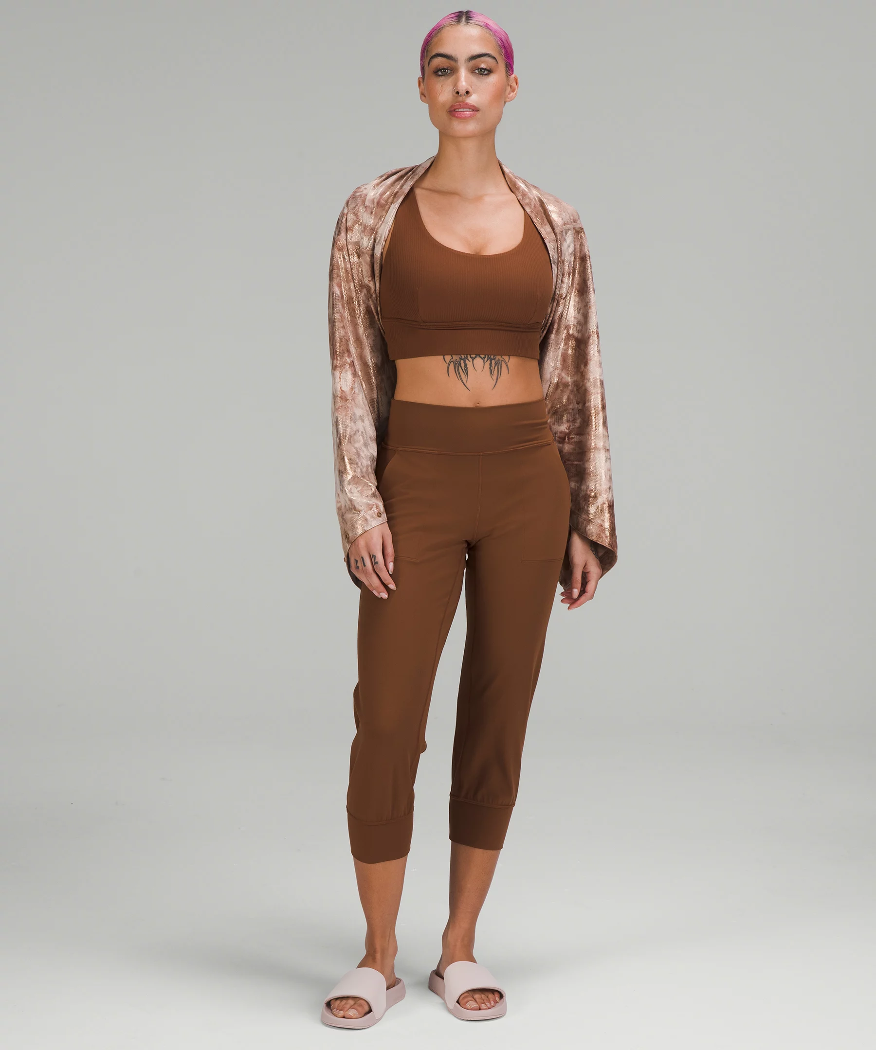 Customizable Snap Scarf *Shine Online Only Diamond Dye Misty Shell Cacao Diffuse Dot Foil