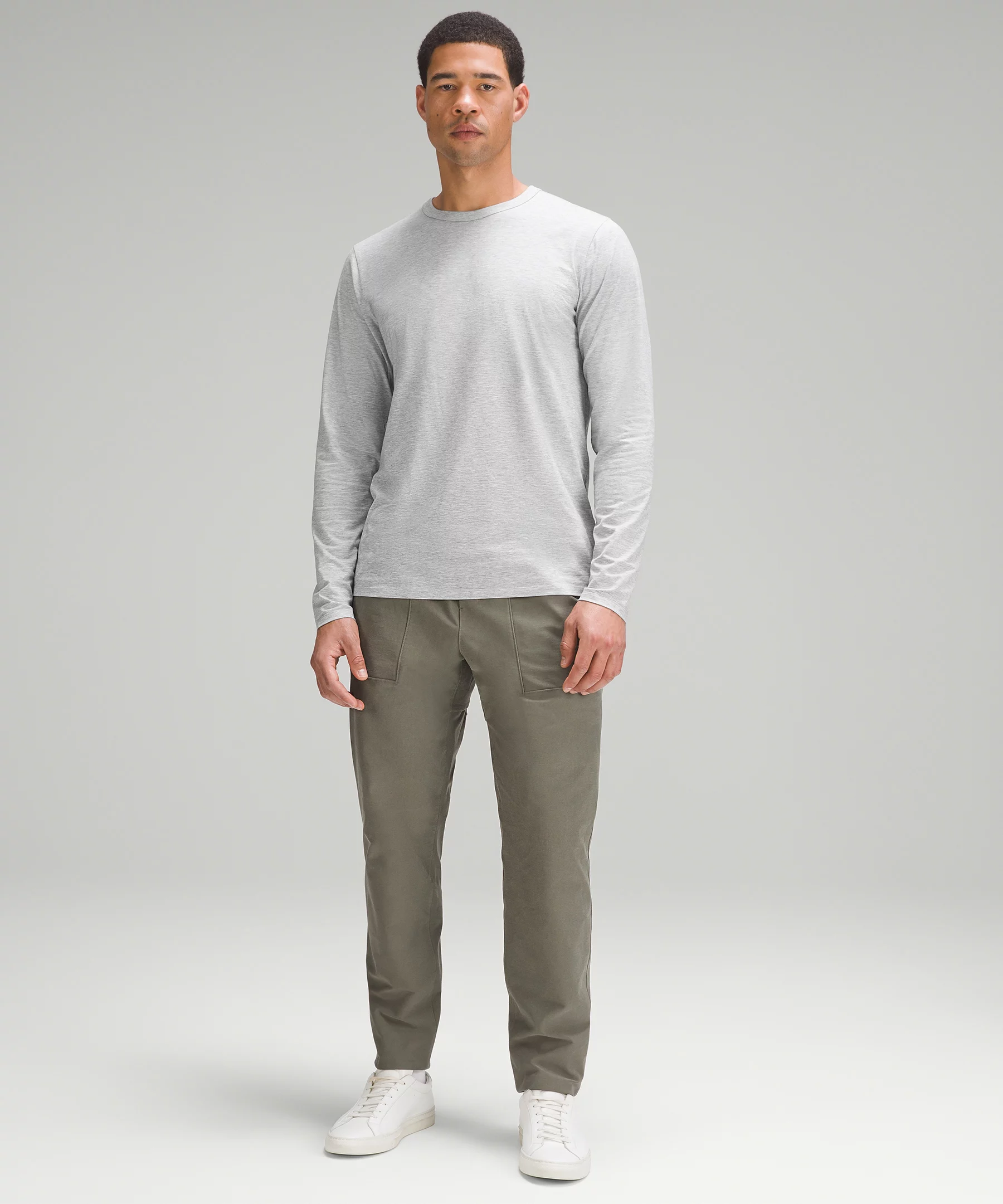 lululemon Fundamental Long-Sleeve Shirt Heathered Silver Drop