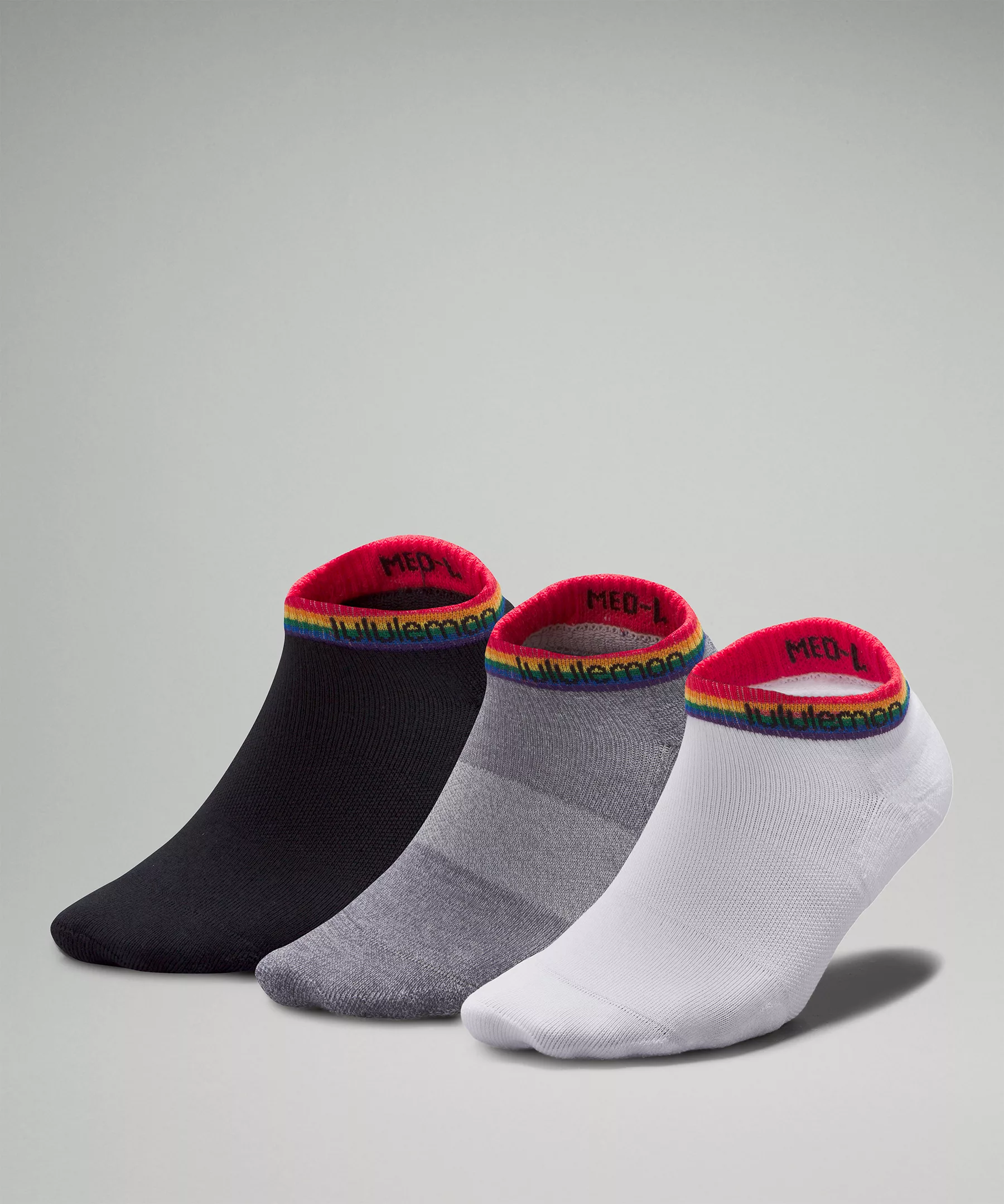 Women's Daily Stride Comfort Low-Ankle Sock Stripe *3 Pack White/Heather Grey/Black