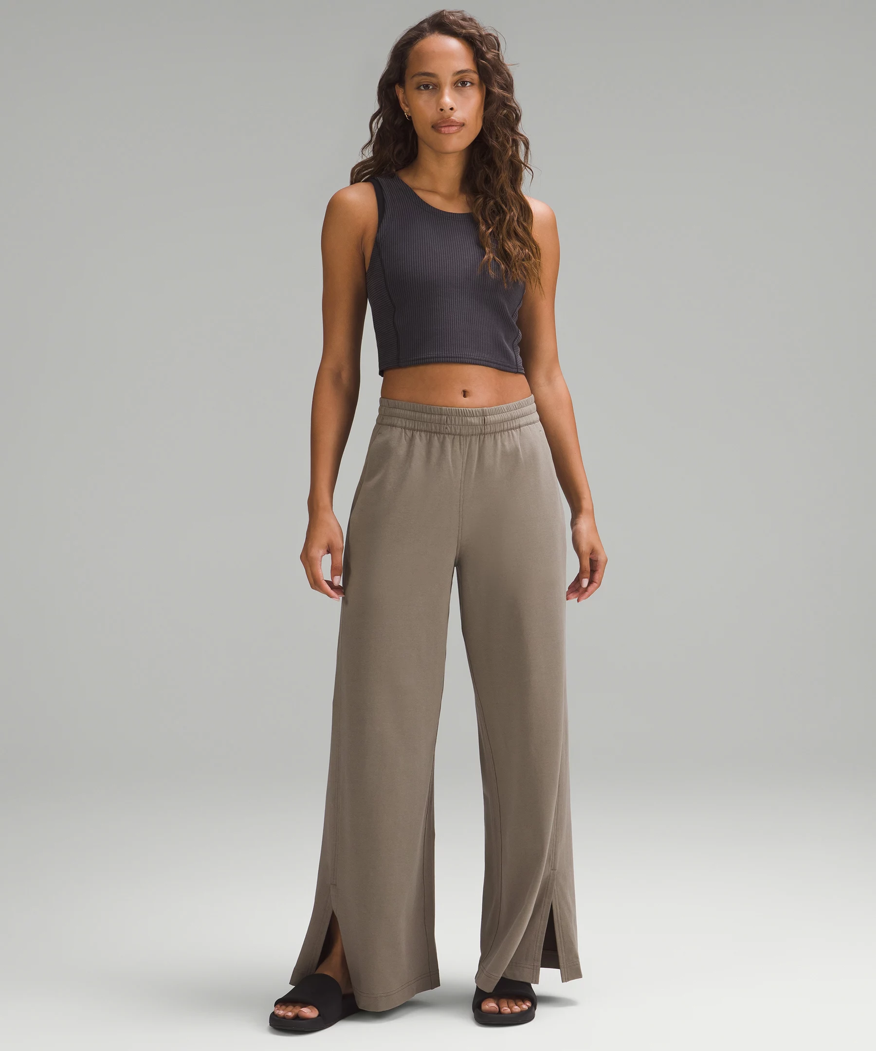 French Terry High-Rise Pant *Full Length Nomad