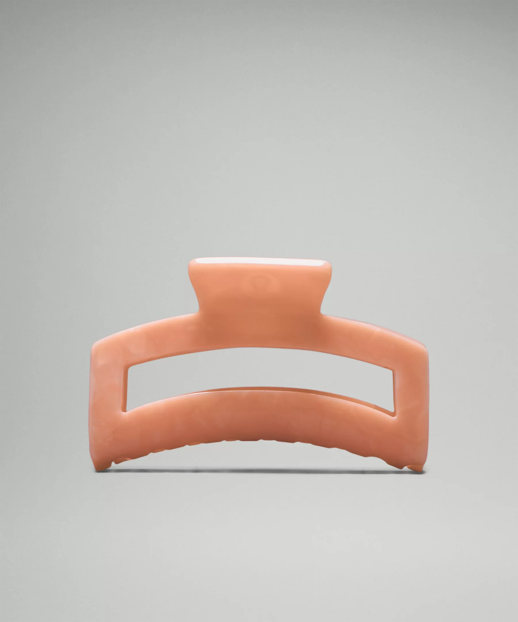 Large Claw Hair Clip Flush Pink/Pink Puff