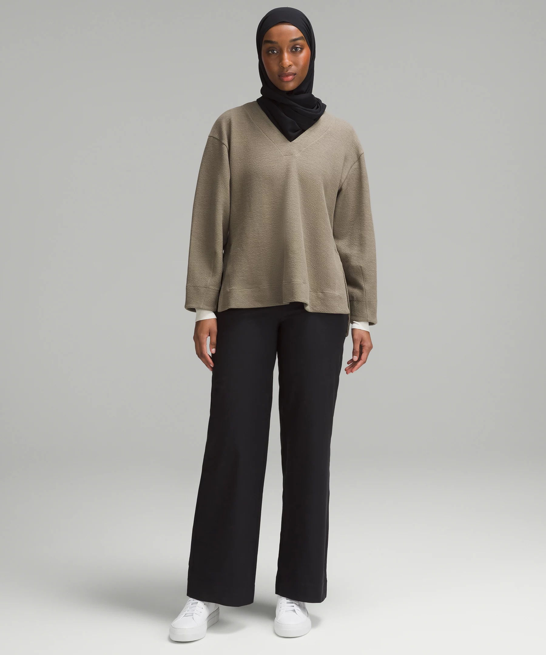 Textured V-Neck Pullover Nomad