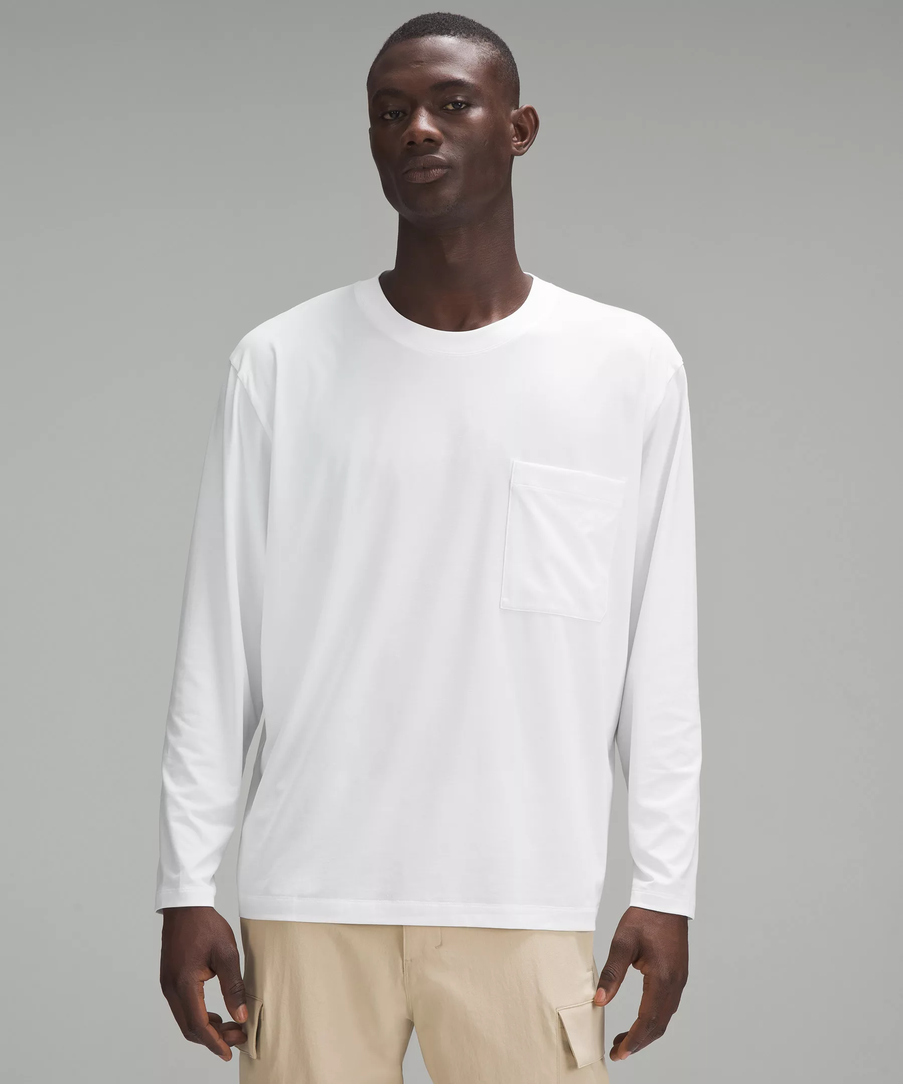 lululemon Fundamental Oversized Long-Sleeve Shirt *Pocket Online Only White